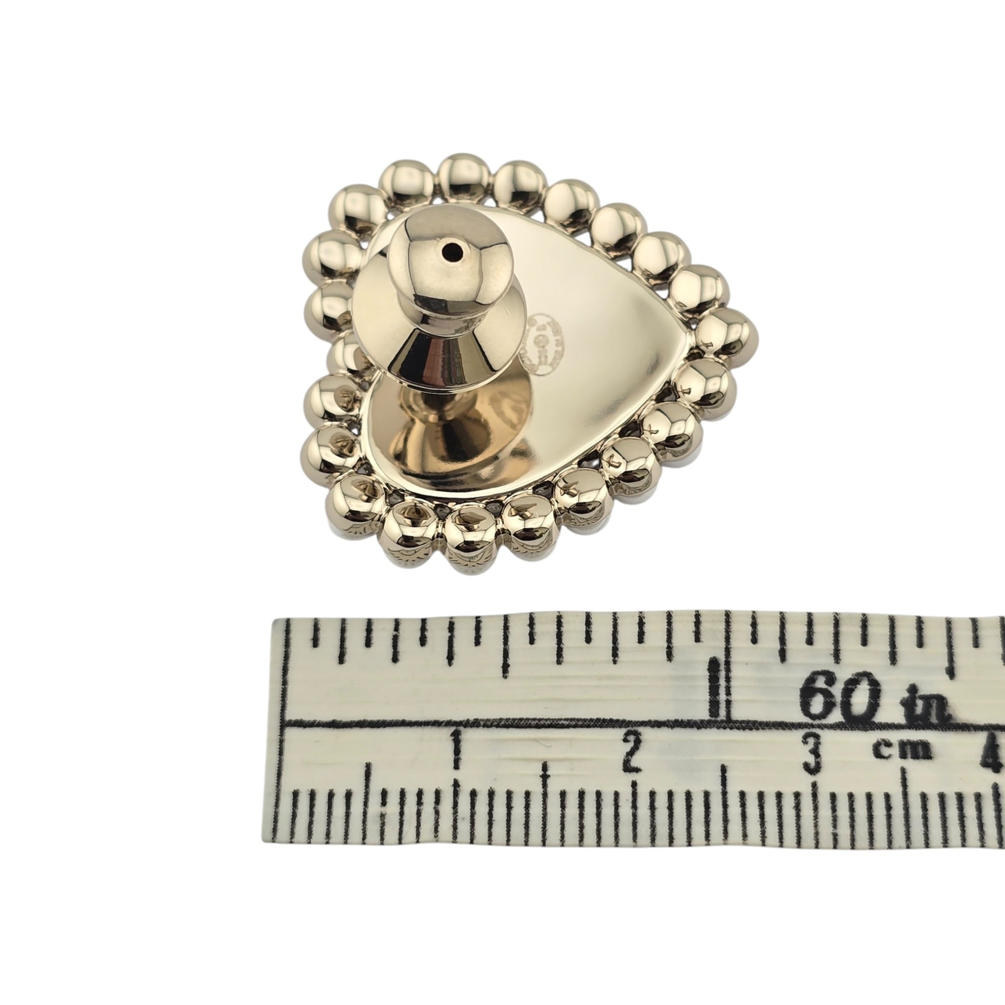 Chanel CC Black Gold Heart Faux Pearl Pin Brooch 2025 CHANEL