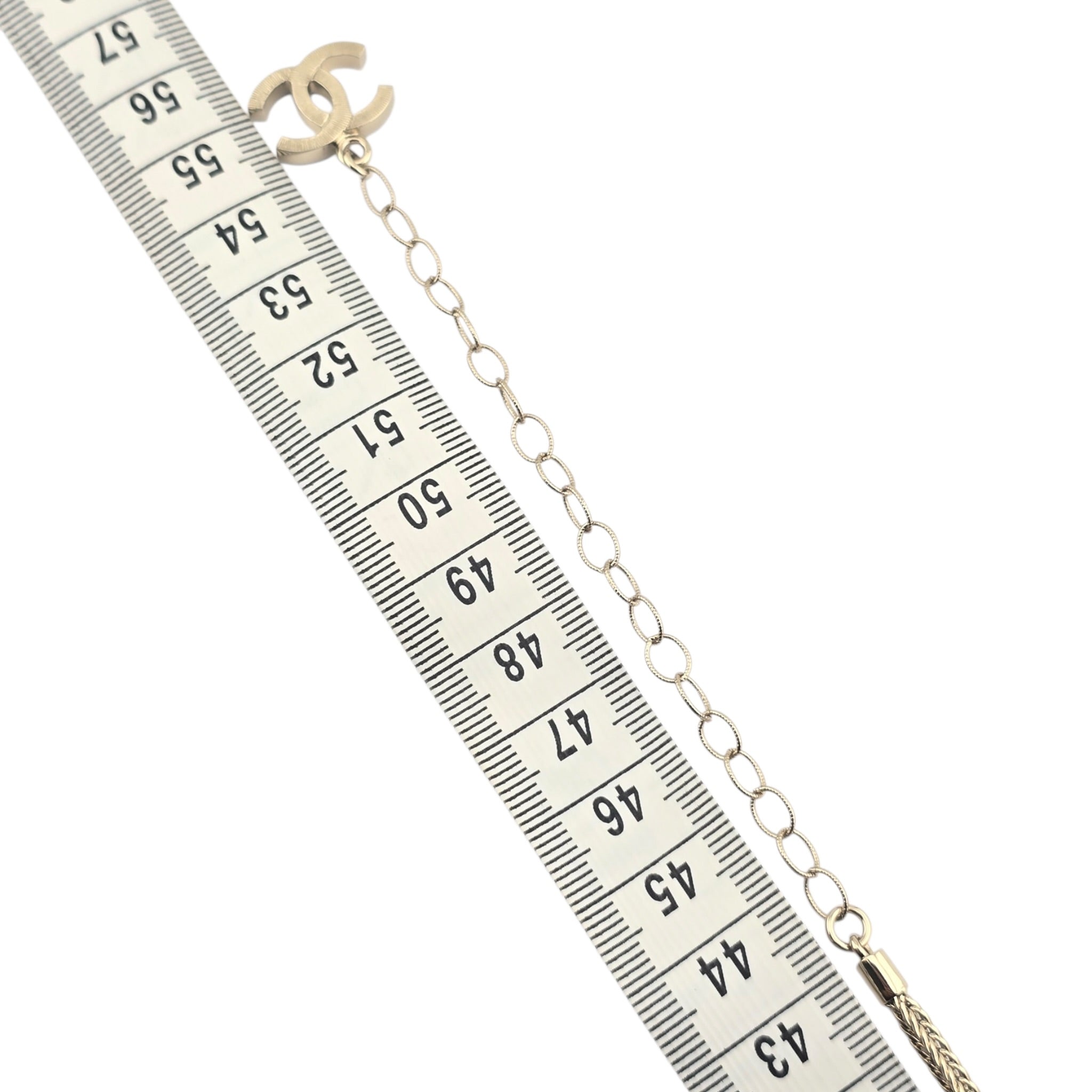 Chanel CC Gold Pendant Necklace 2024 CHANEL