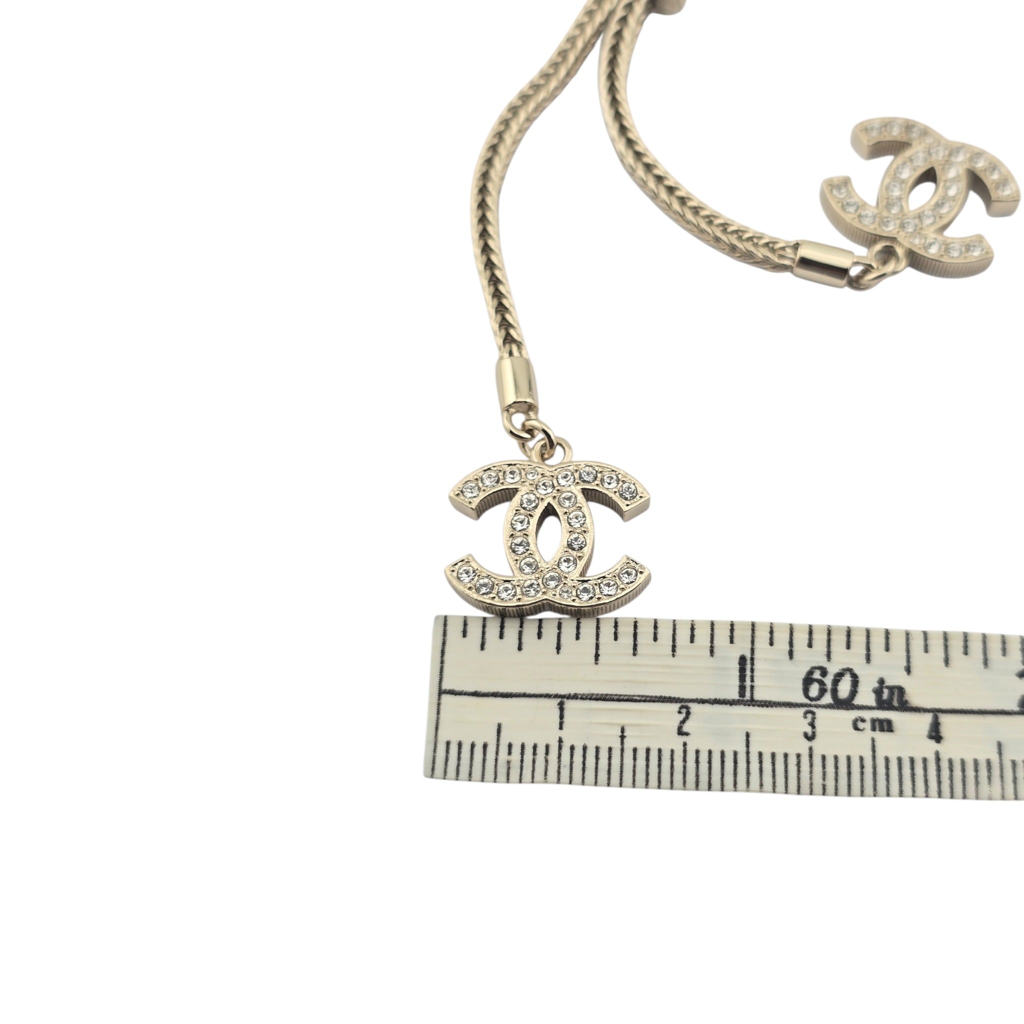 Chanel CC Gold Pendant Necklace 2024 CHANEL