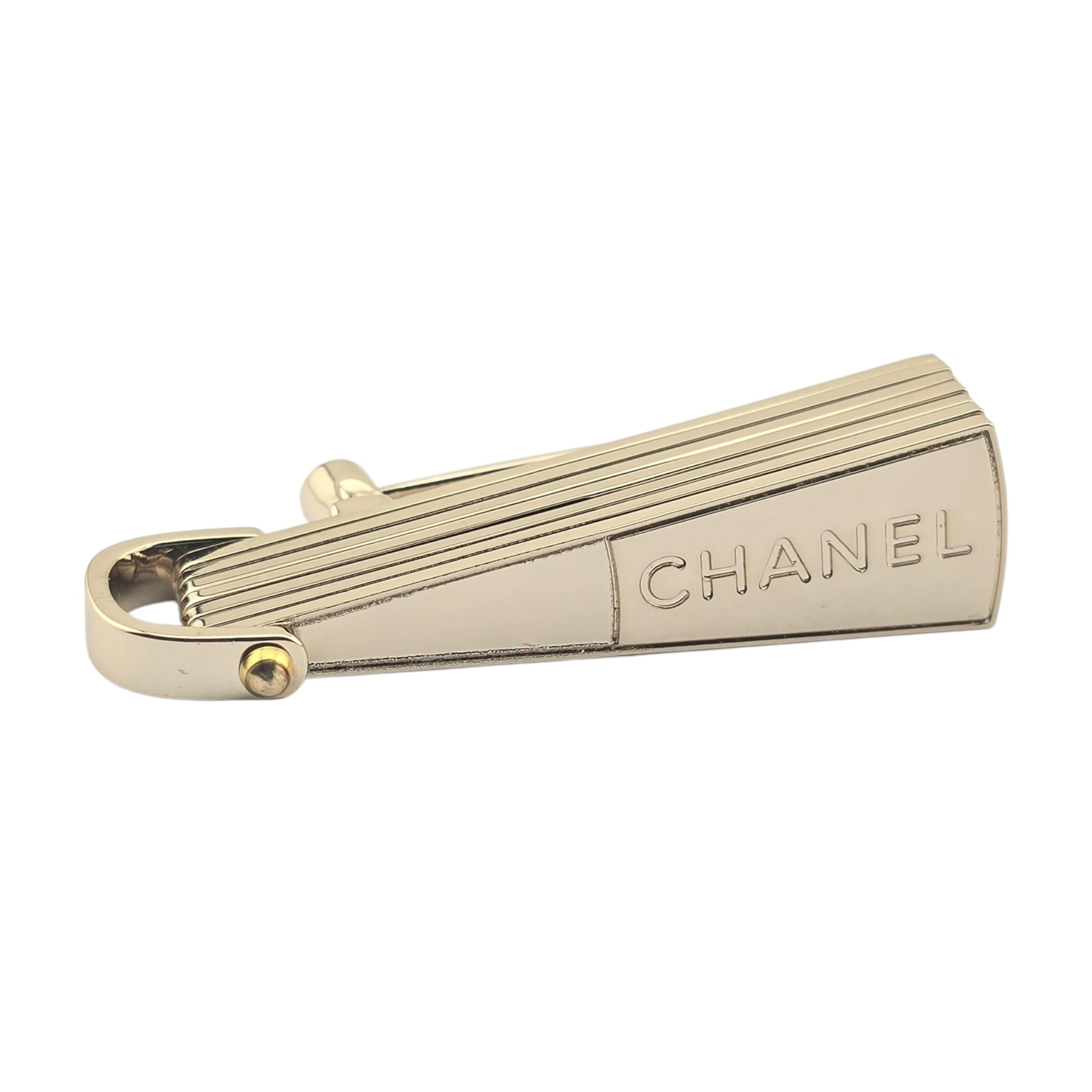 Chanel CC Gold Folding Fan Brooch 2025 CHANEL