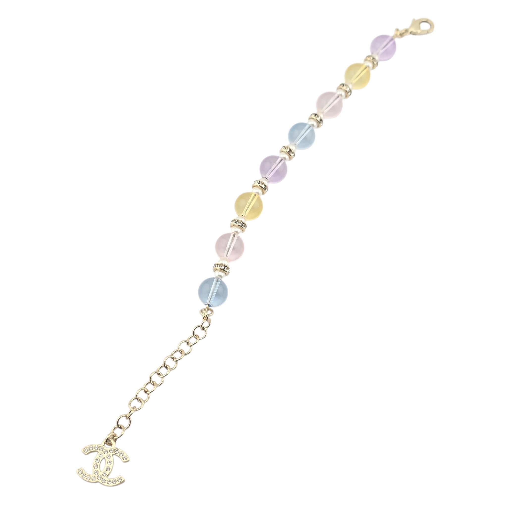 Chanel CC Multicoloured Glass Pearl Bracelet 2026 CHANEL