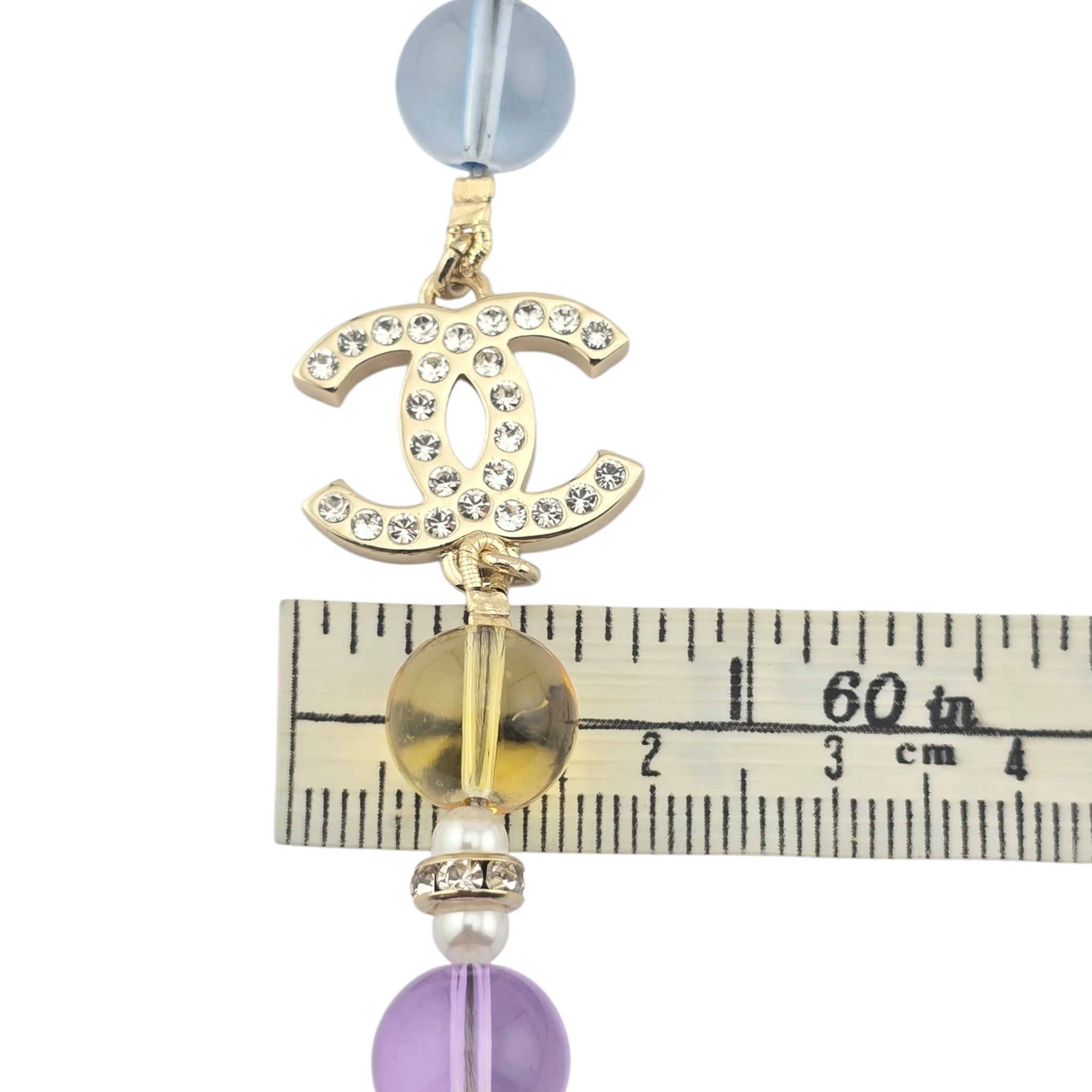 Chanel CC Multicoloured Glass Pearl Necklace 2026 CHANEL