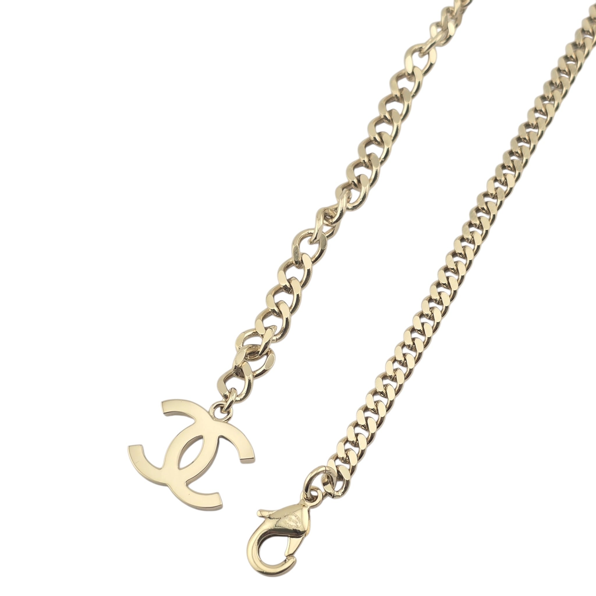Chanel CC Pink Enamel Camellia Pendant Necklace 2025 CHANEL