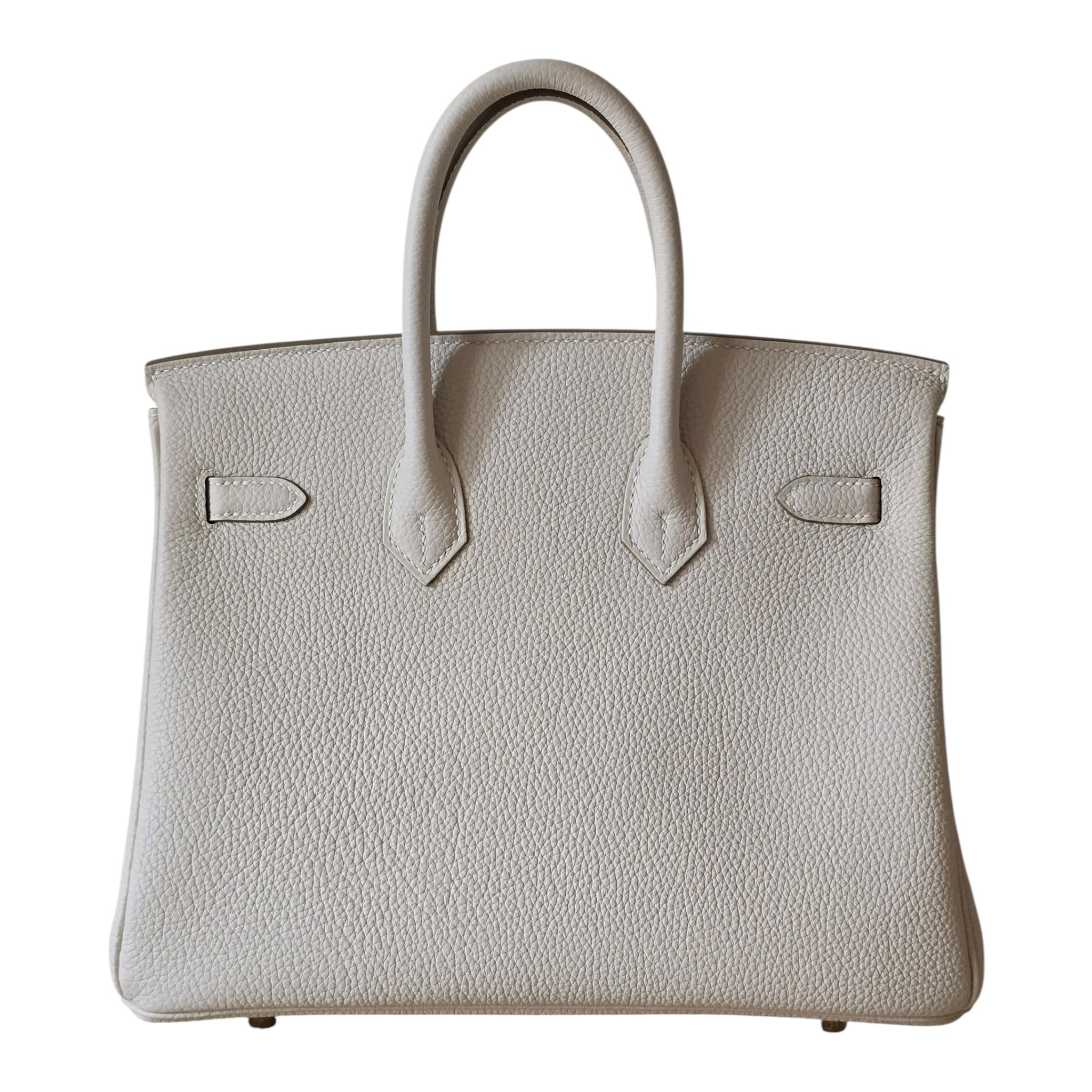 Hermès Birkin 25 Craie Togo Gold Hardware HERMES