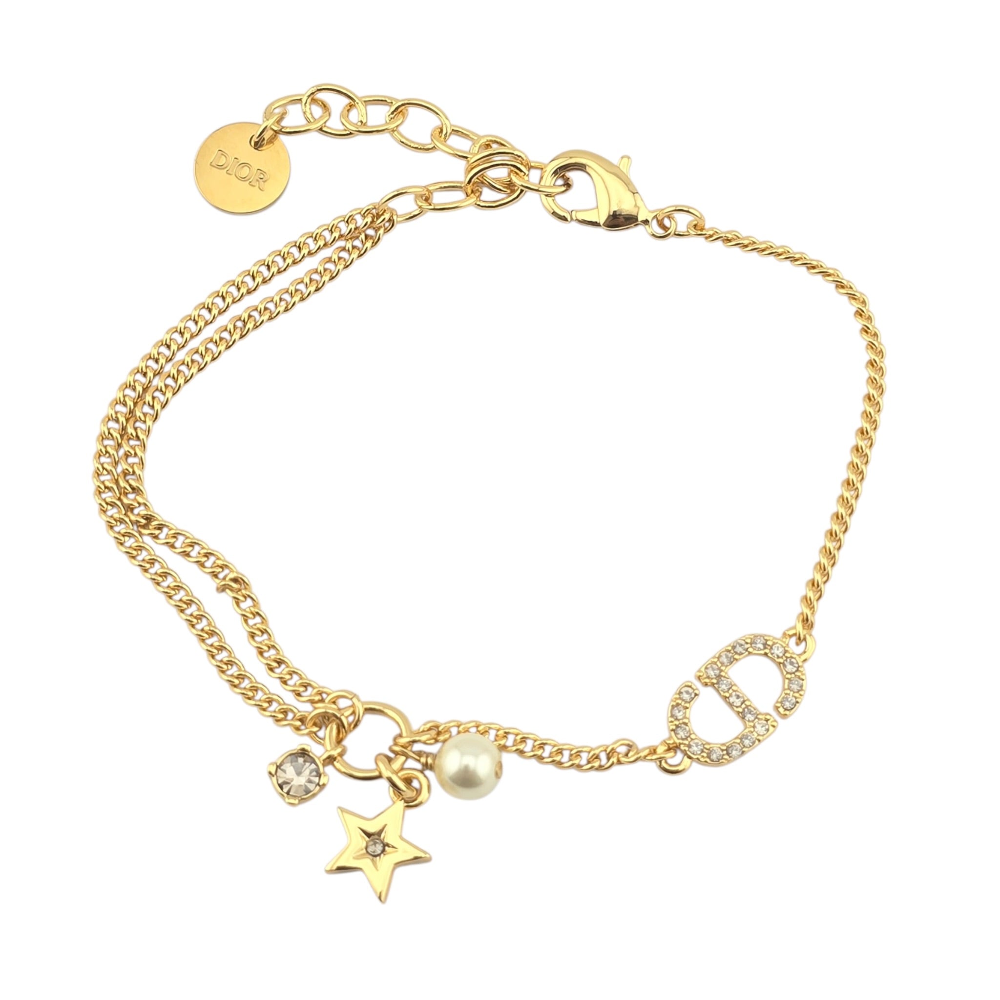 Christian Dior Petit CD Multi Gold Bracelet DIOR