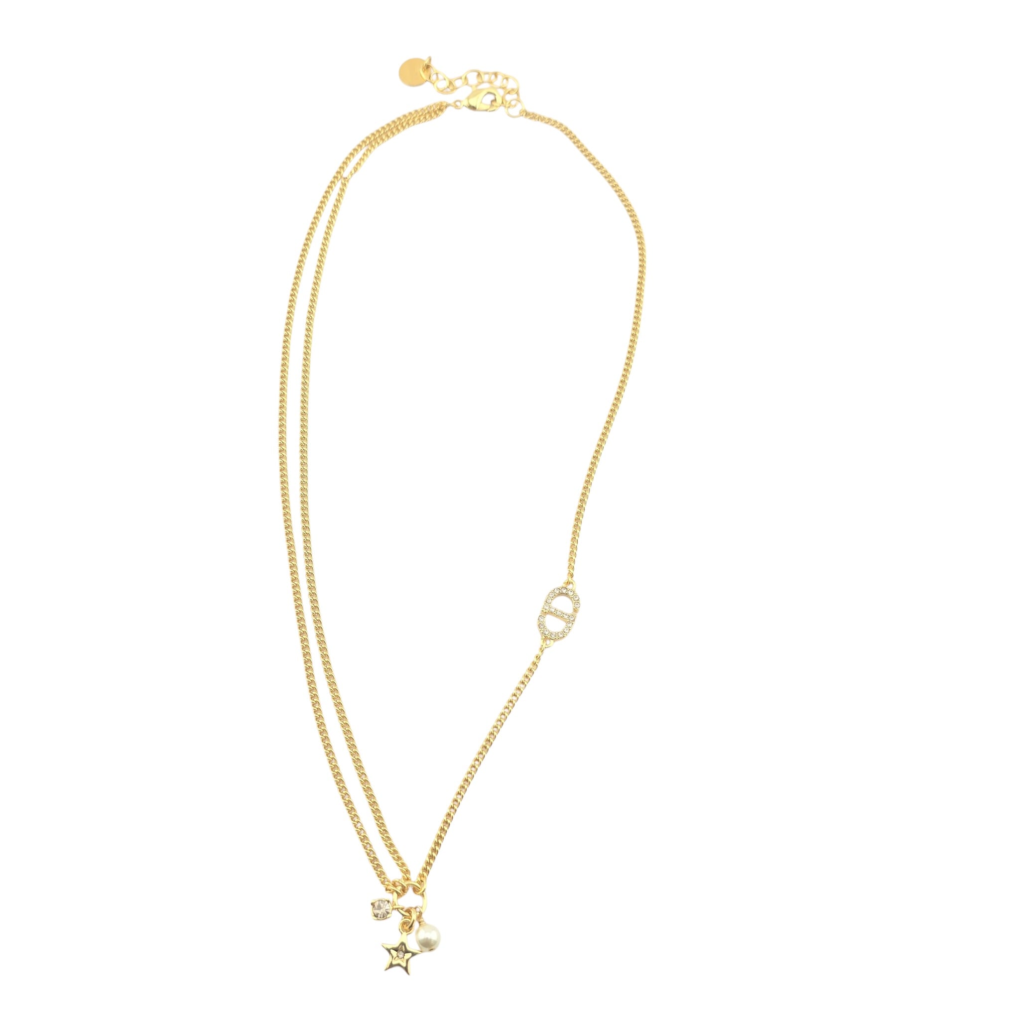 Christian Dior Petit CD Multi Gold Necklace DIOR