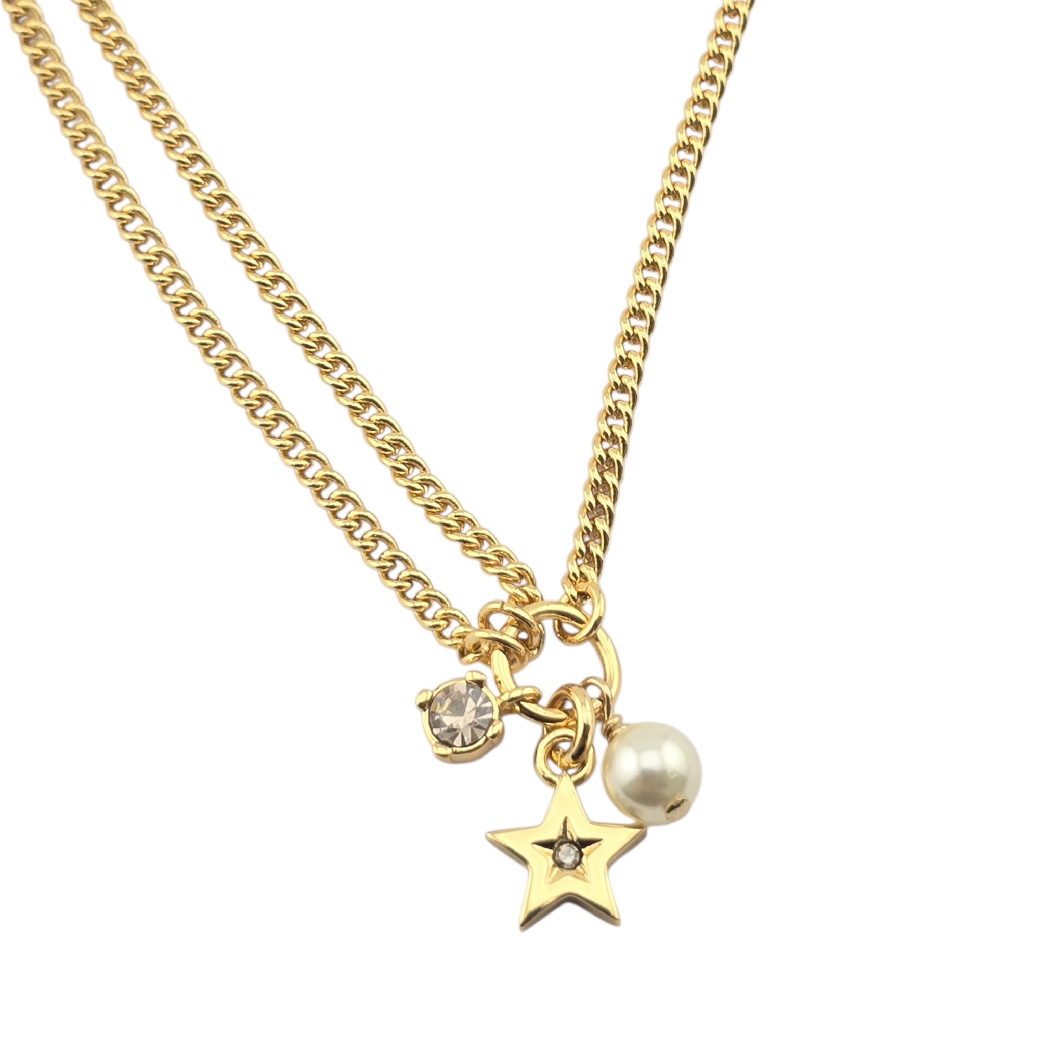 Christian Dior Petit CD Multi Gold Necklace DIOR