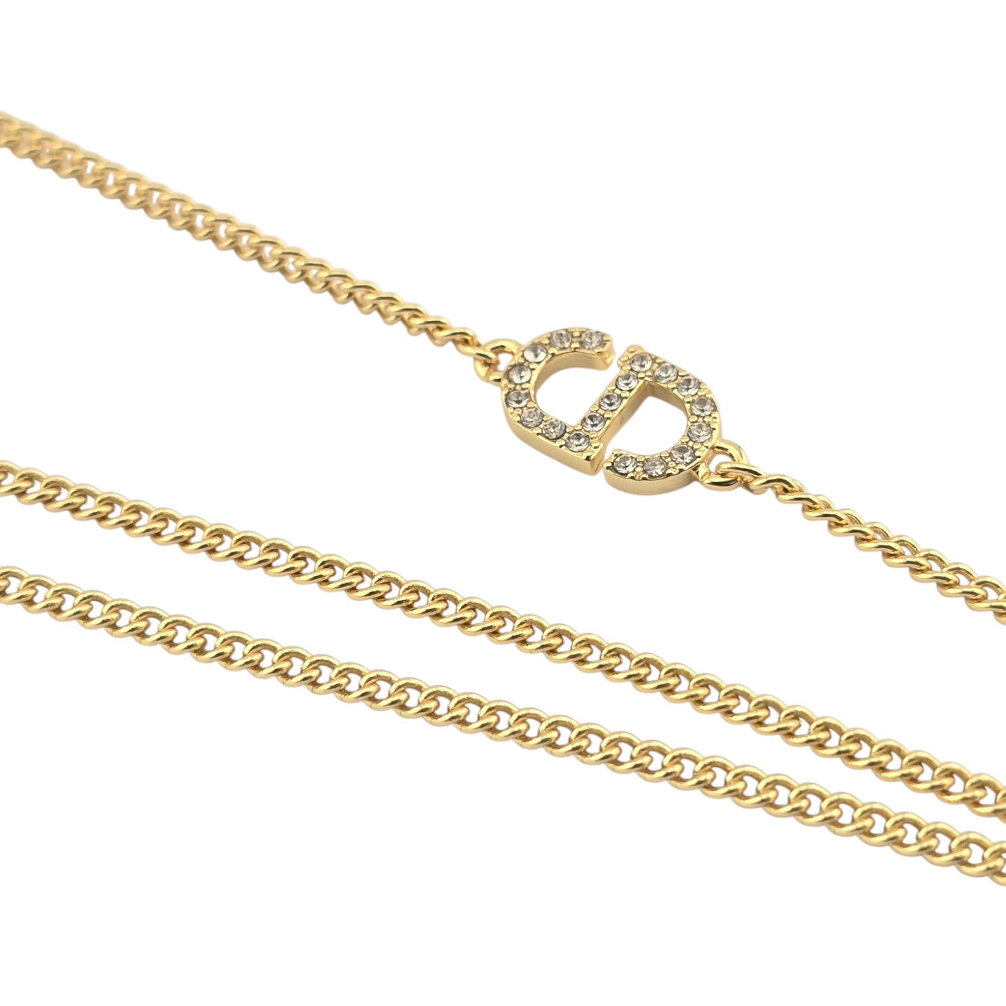 Christian Dior Petit CD Multi Gold Necklace DIOR