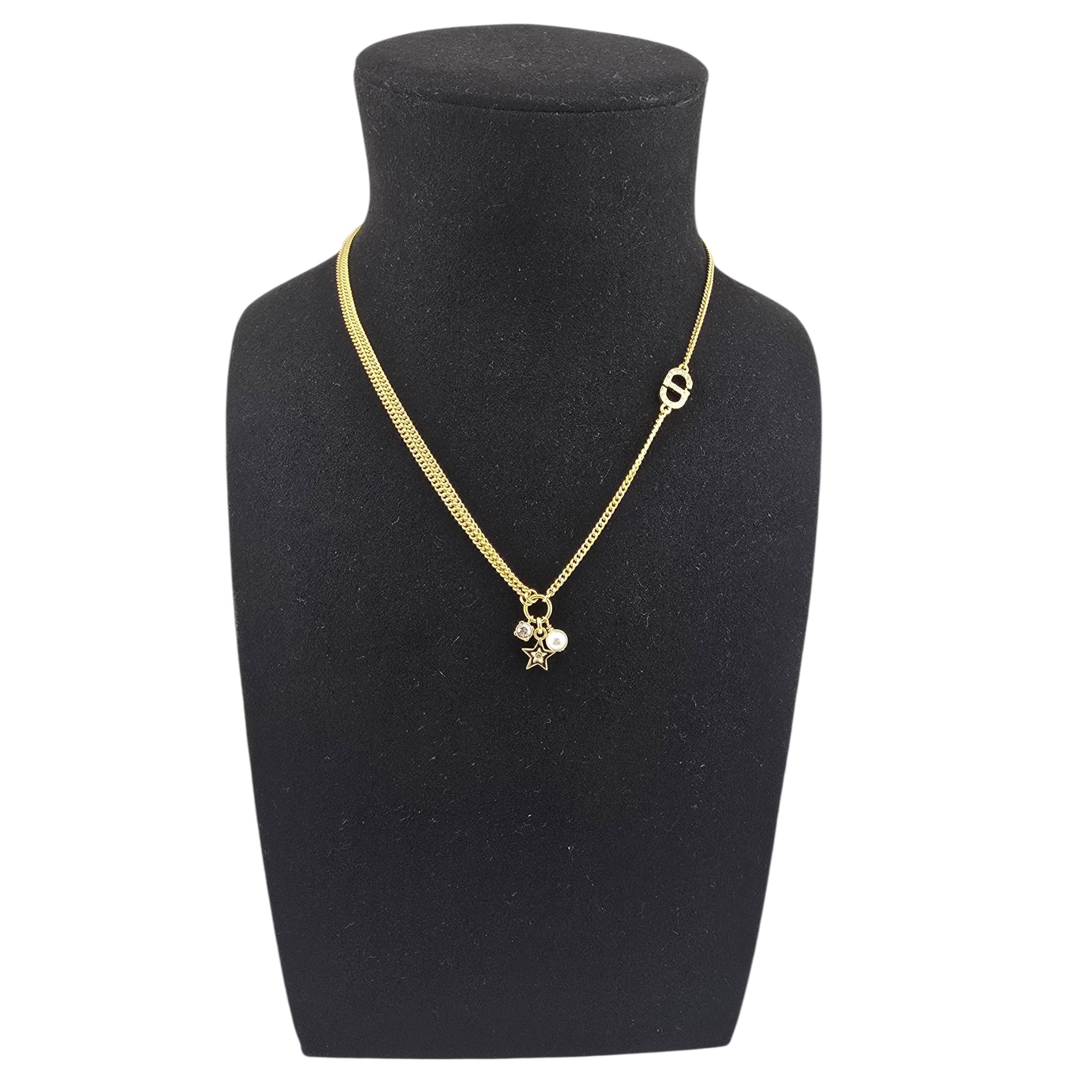 Christian Dior Petit CD Multi Gold Necklace DIOR
