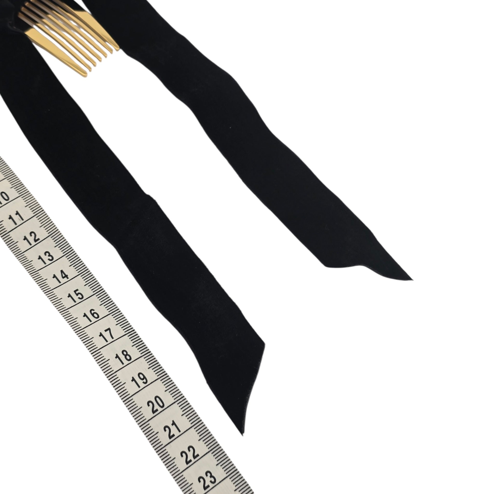 Miu Miu Velvet Hair Clip Black MIU MIU