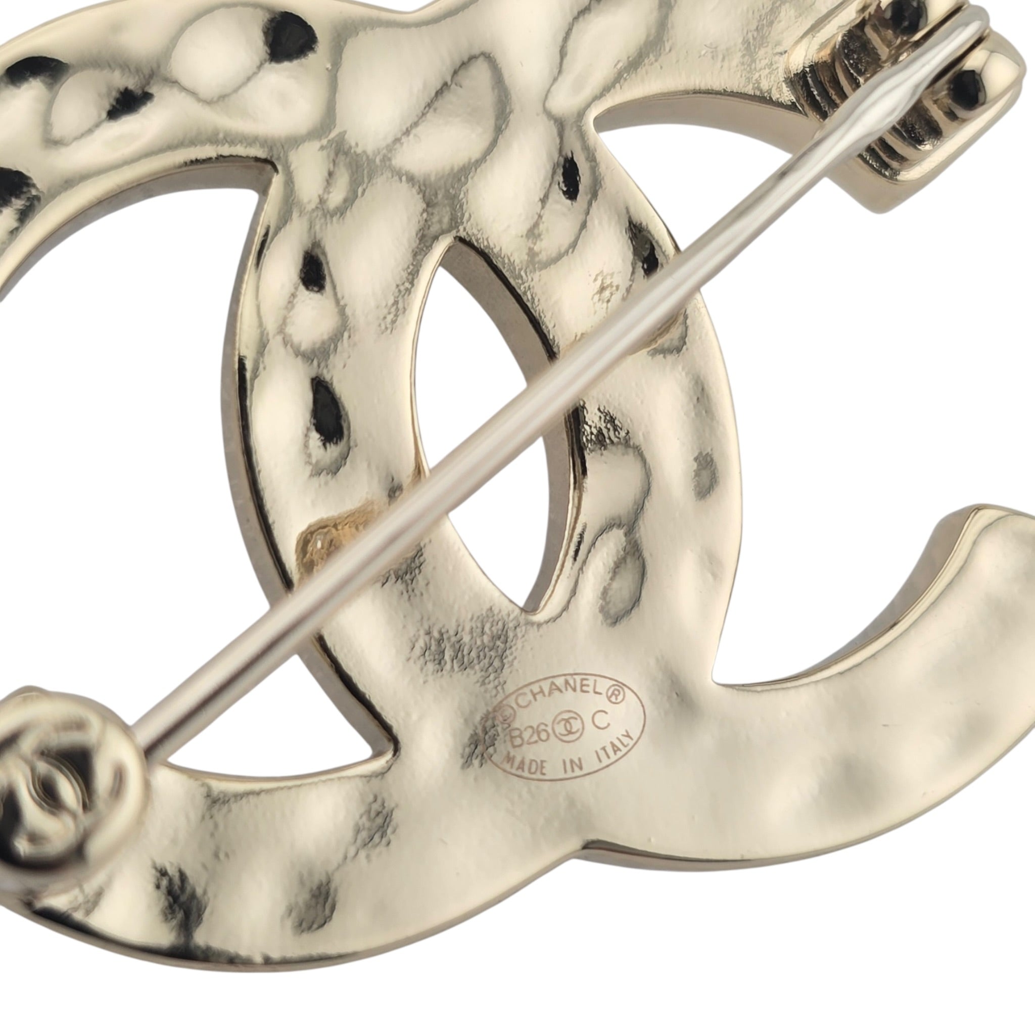 Chanel CC Enamel Crystal Denim Brooch 2026 CHANEL