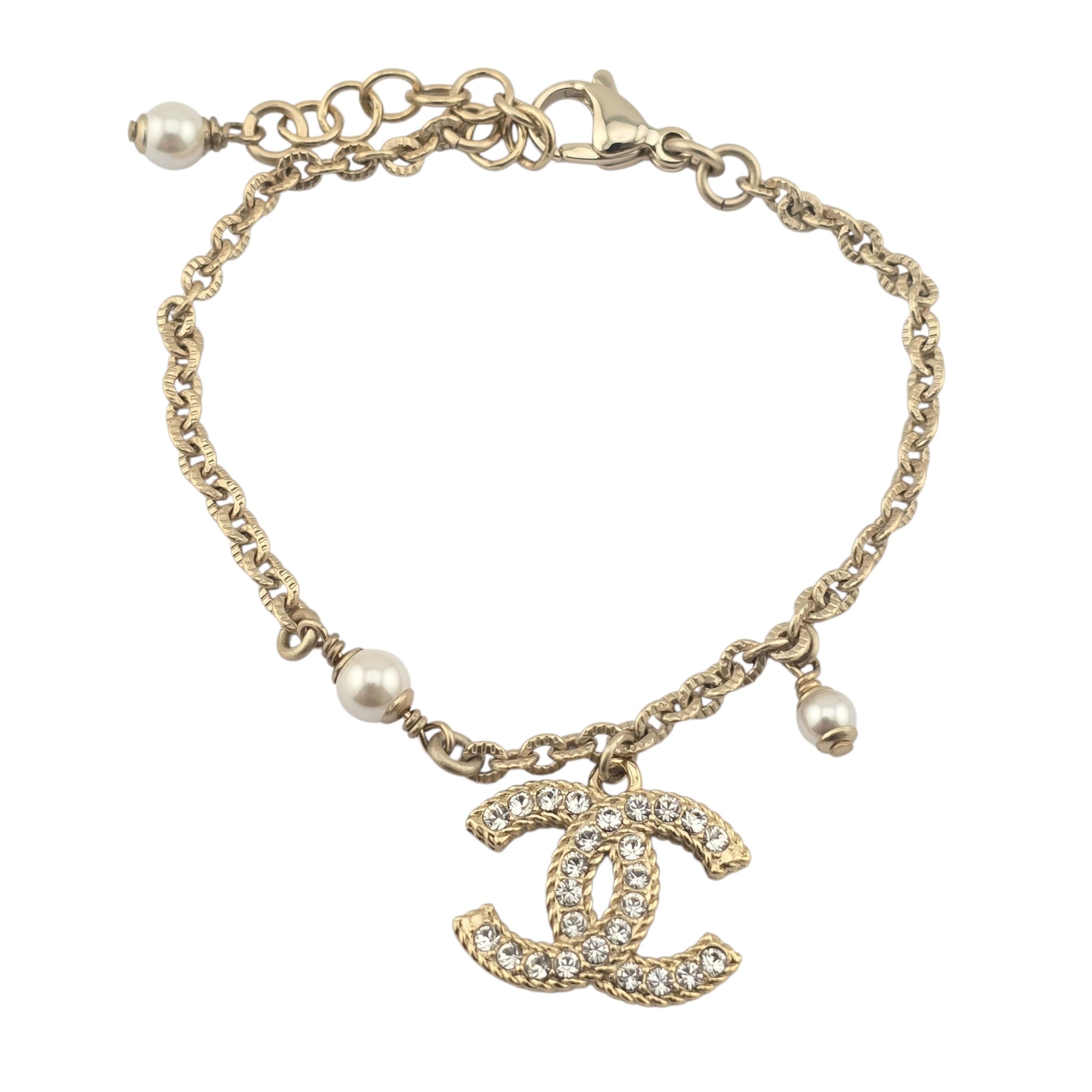 Chanel CC Gold Metal Bracelet 2021 CHANEL