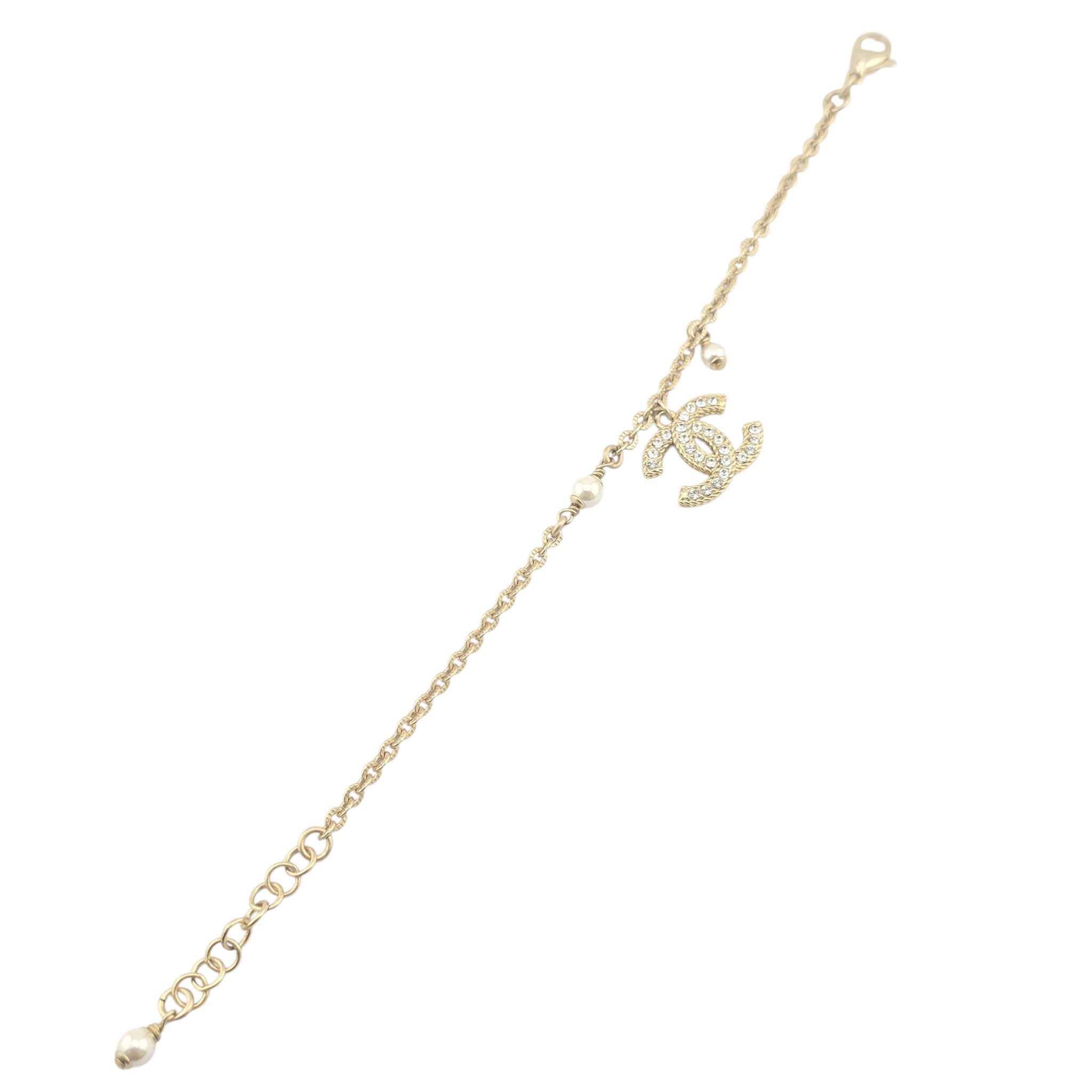 Chanel CC Gold Metal Bracelet 2021 CHANEL