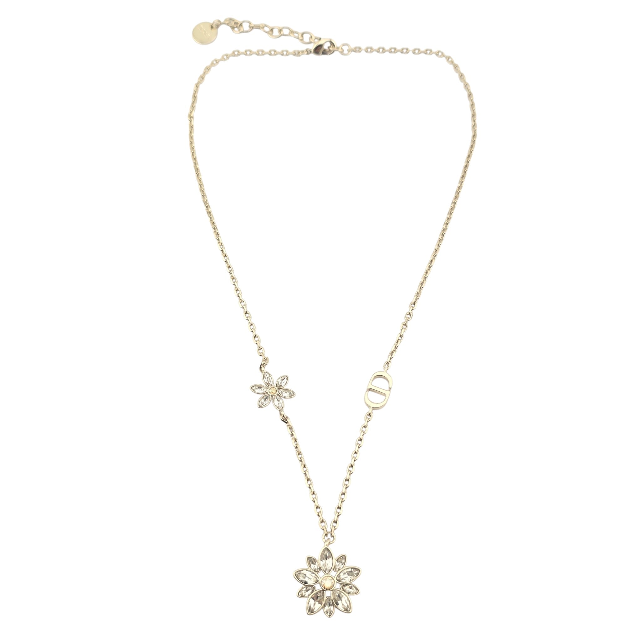 Christian Dior CD Fleur de Glace Necklace DIOR