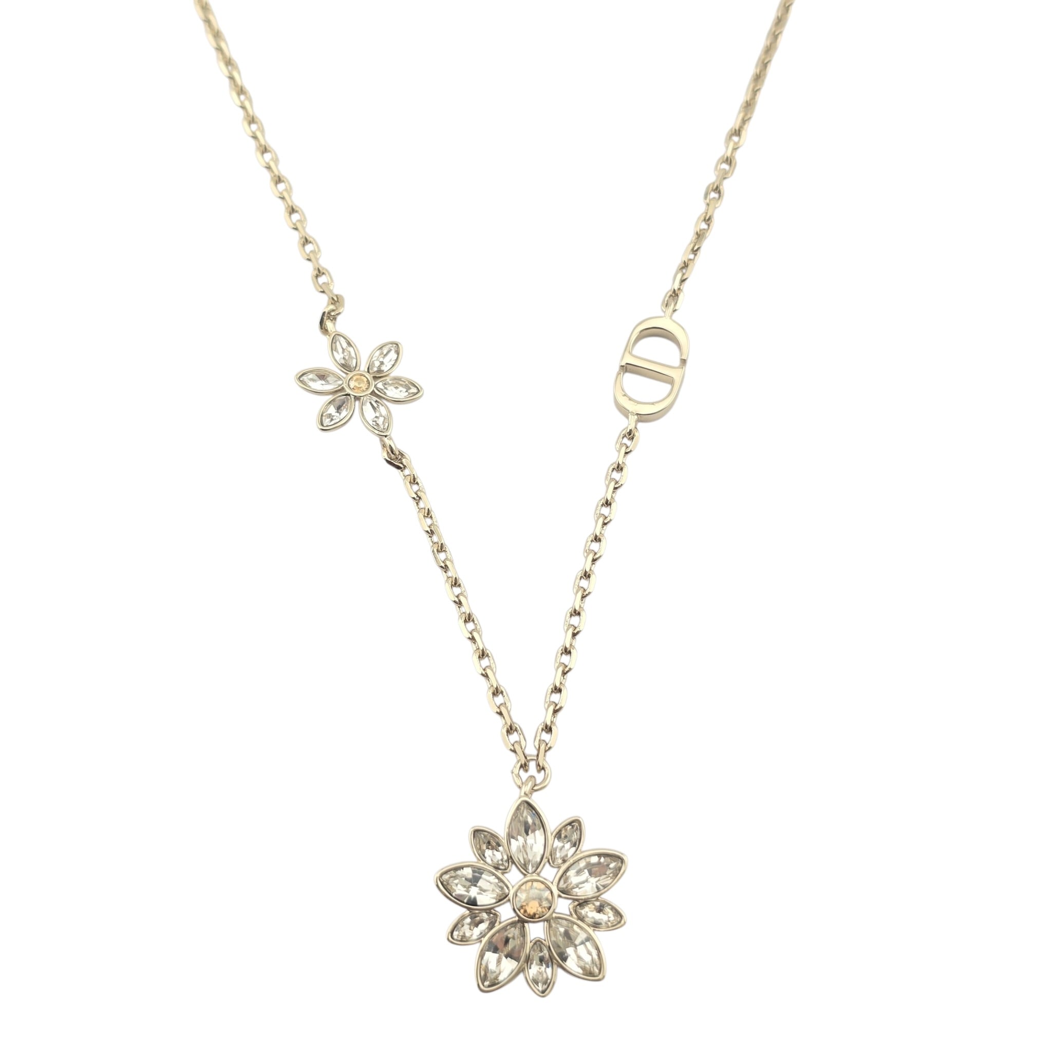Christian Dior CD Fleur de Glace Necklace DIOR