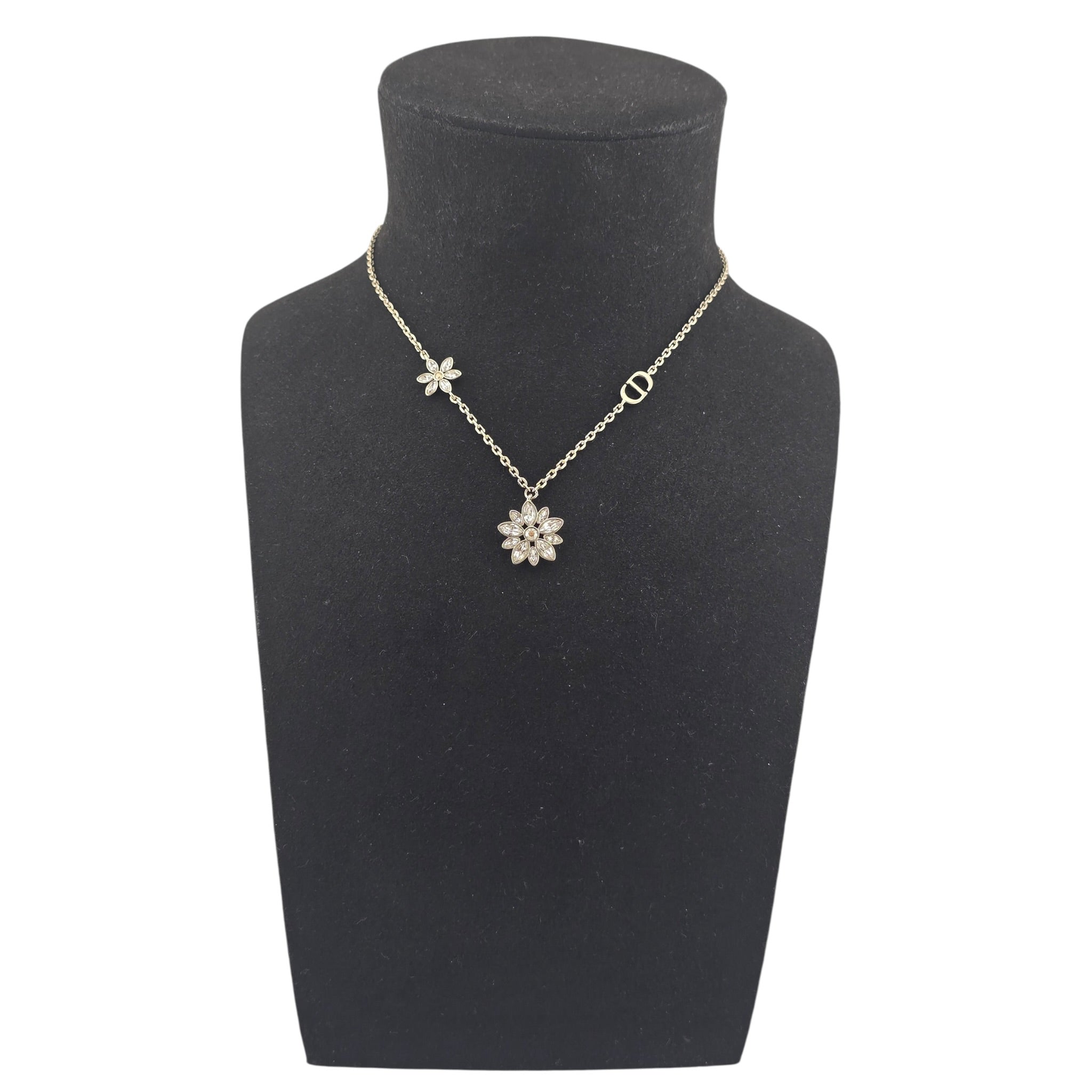 Christian Dior CD Fleur de Glace Necklace DIOR