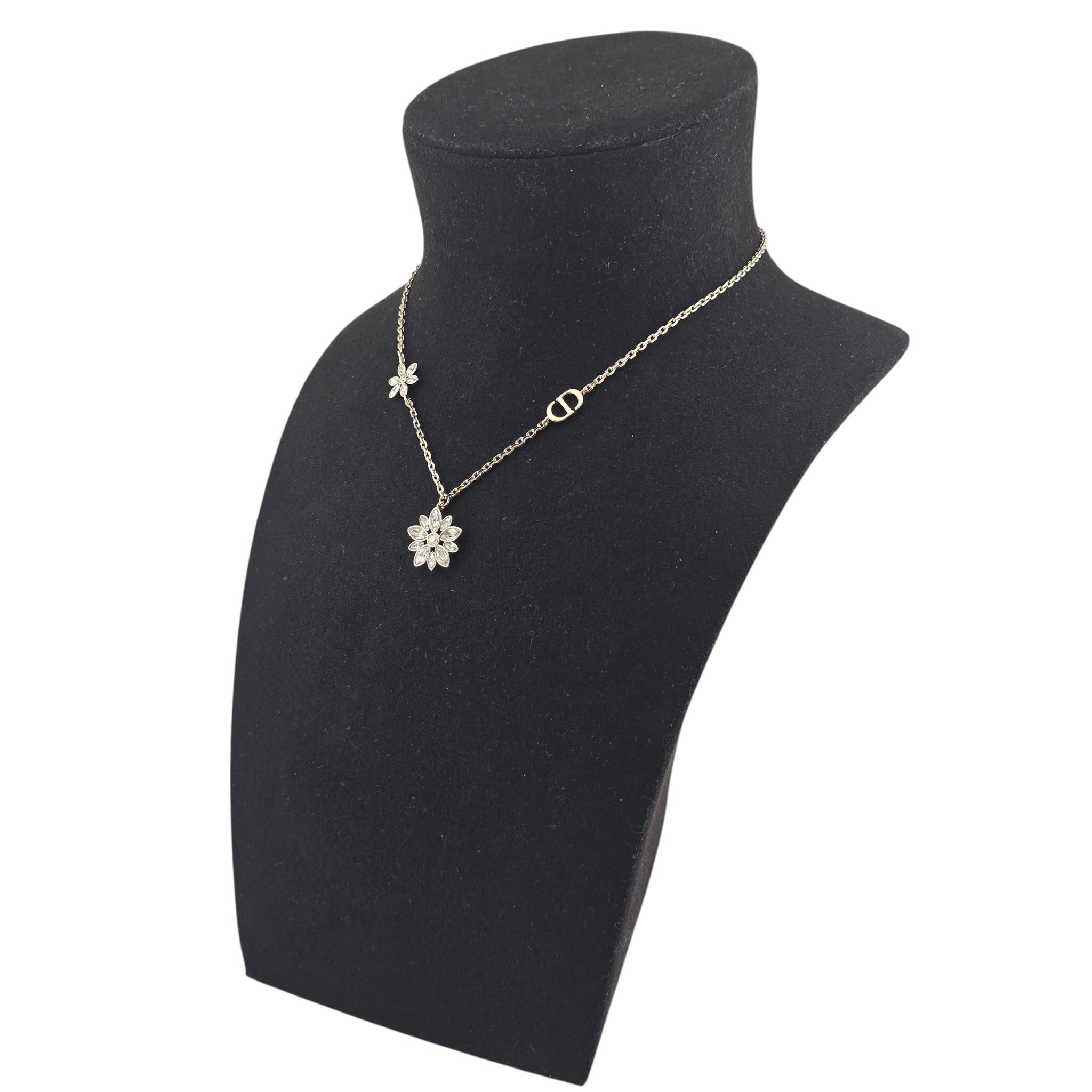 Christian Dior CD Fleur de Glace Necklace DIOR