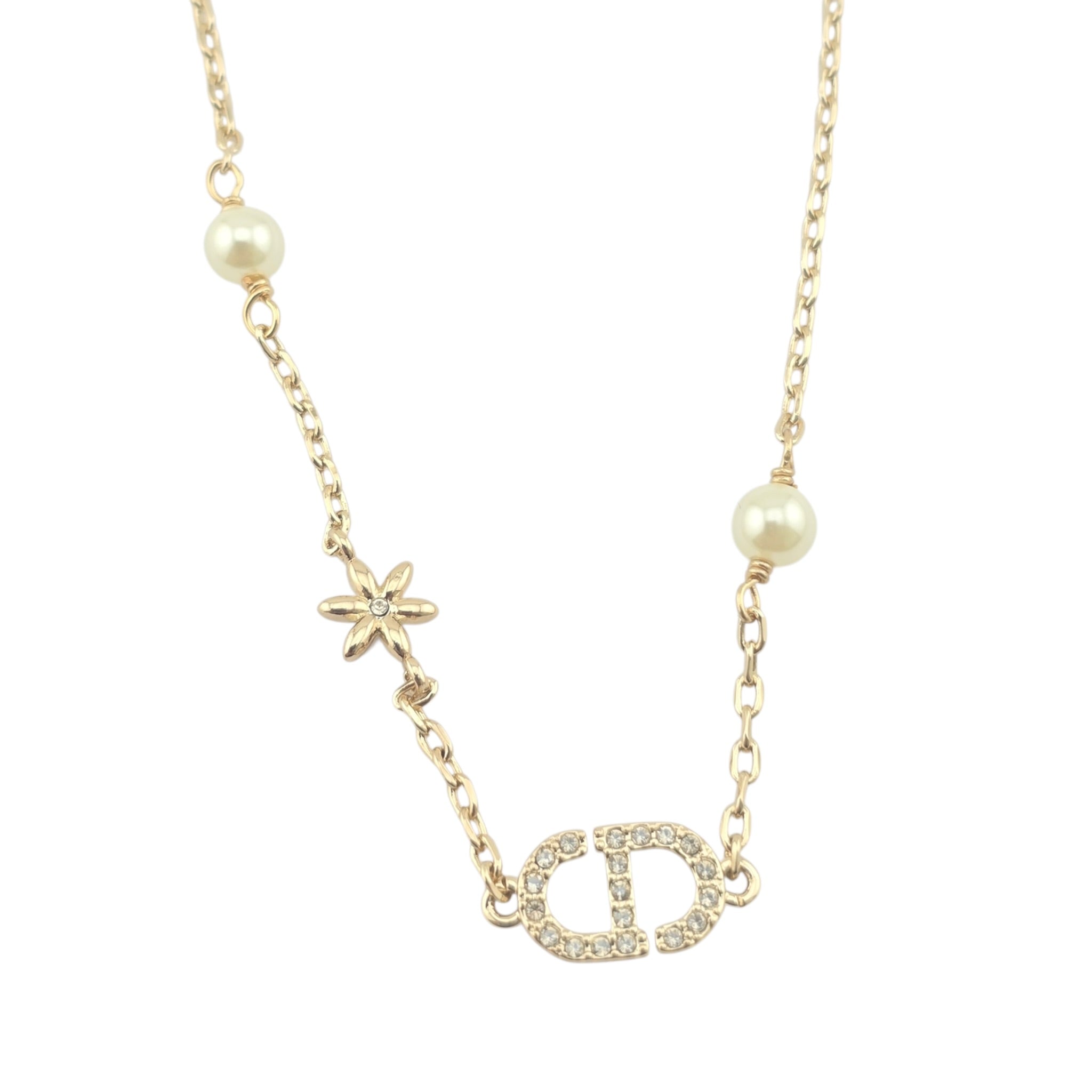 Christian Dior Petit CD Daisy Necklace DIOR