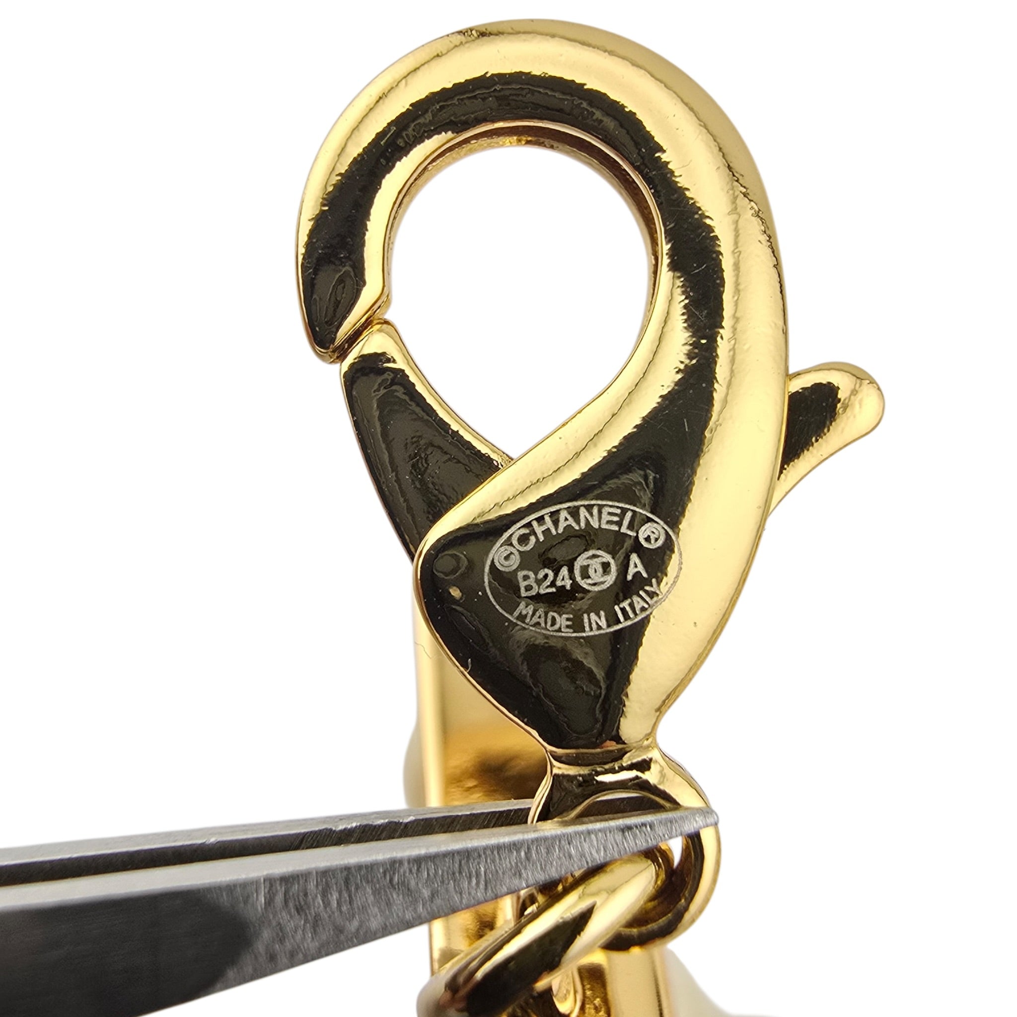 Chanel CC Faux Pearl Gold Pendant Necklace 2024 CHANEL