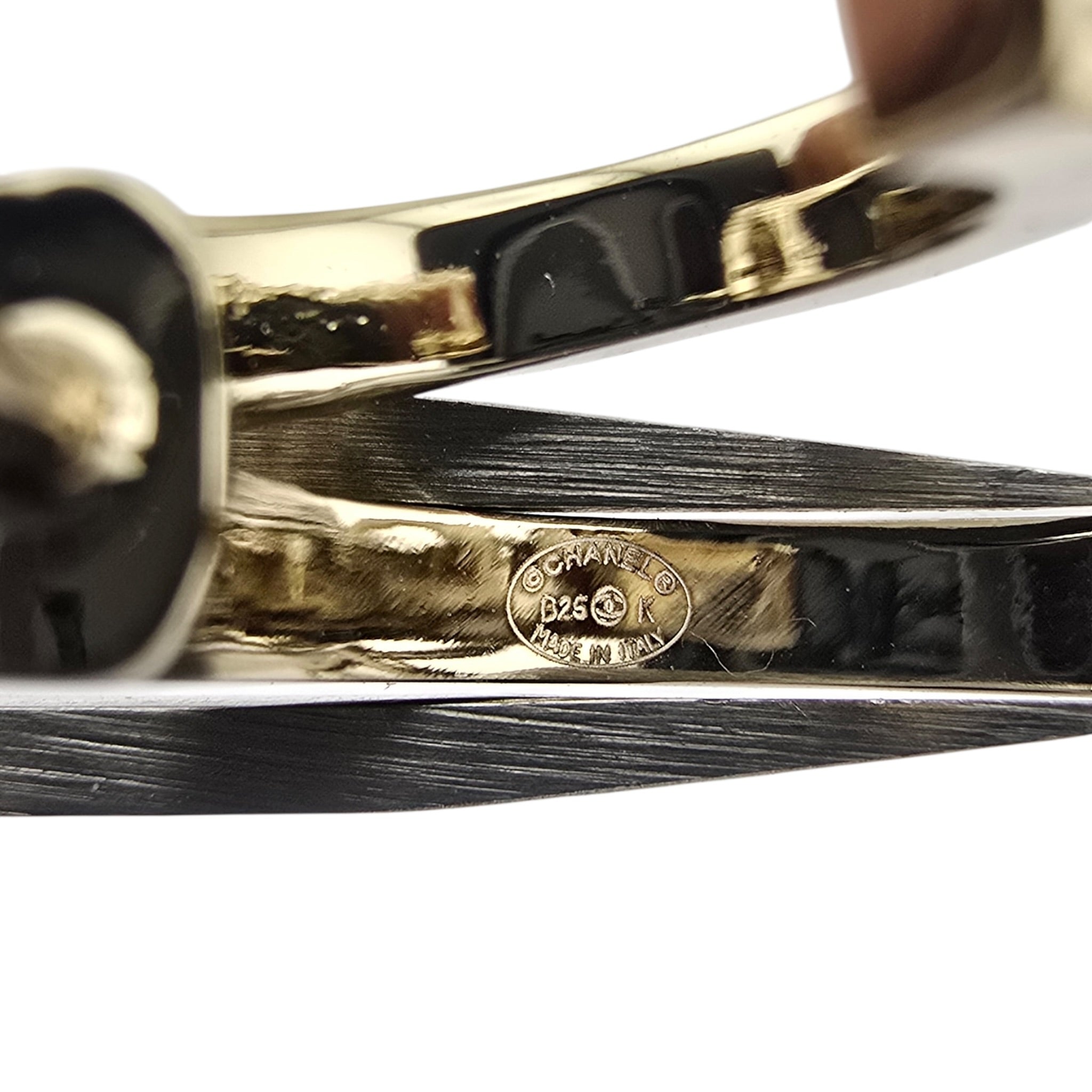 Chanel CC Gold Hoop Crystal Earrings 2025 CHANEL