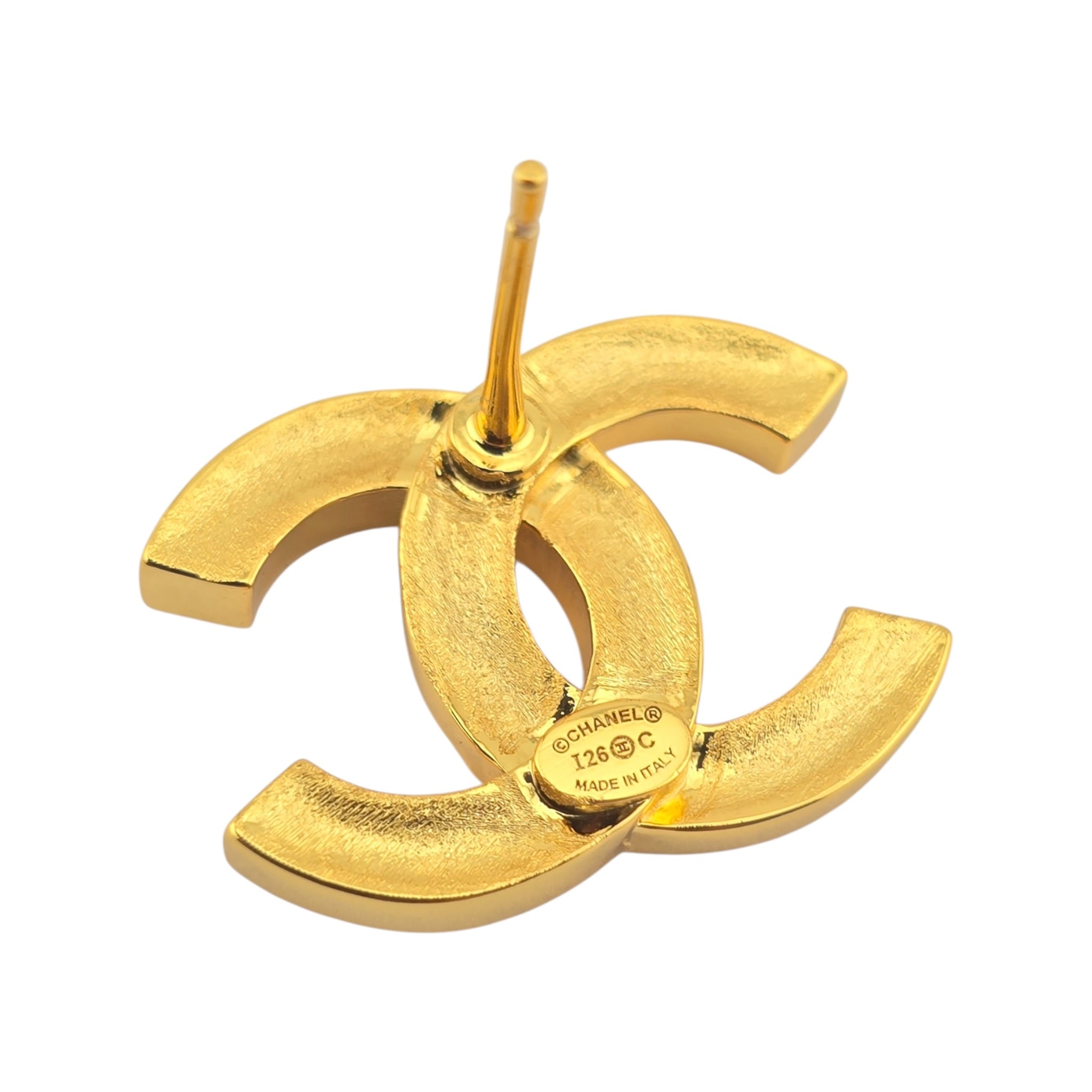 Chanel CC Gold Crystal Earrings 2026 CHANEL