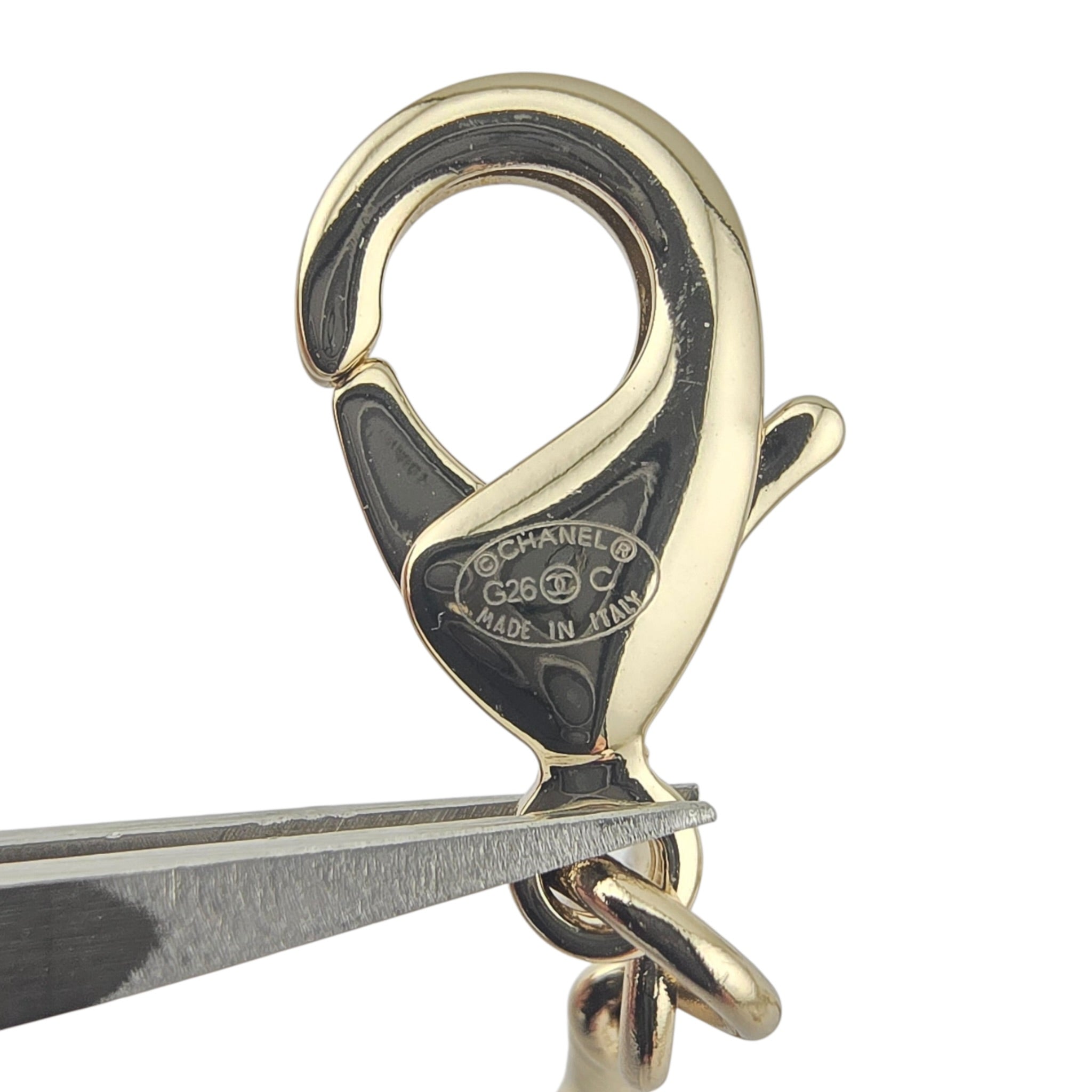 Chanel CC Blue Gold Flower Crystal Resin Denim Necklace 2026 CHANEL