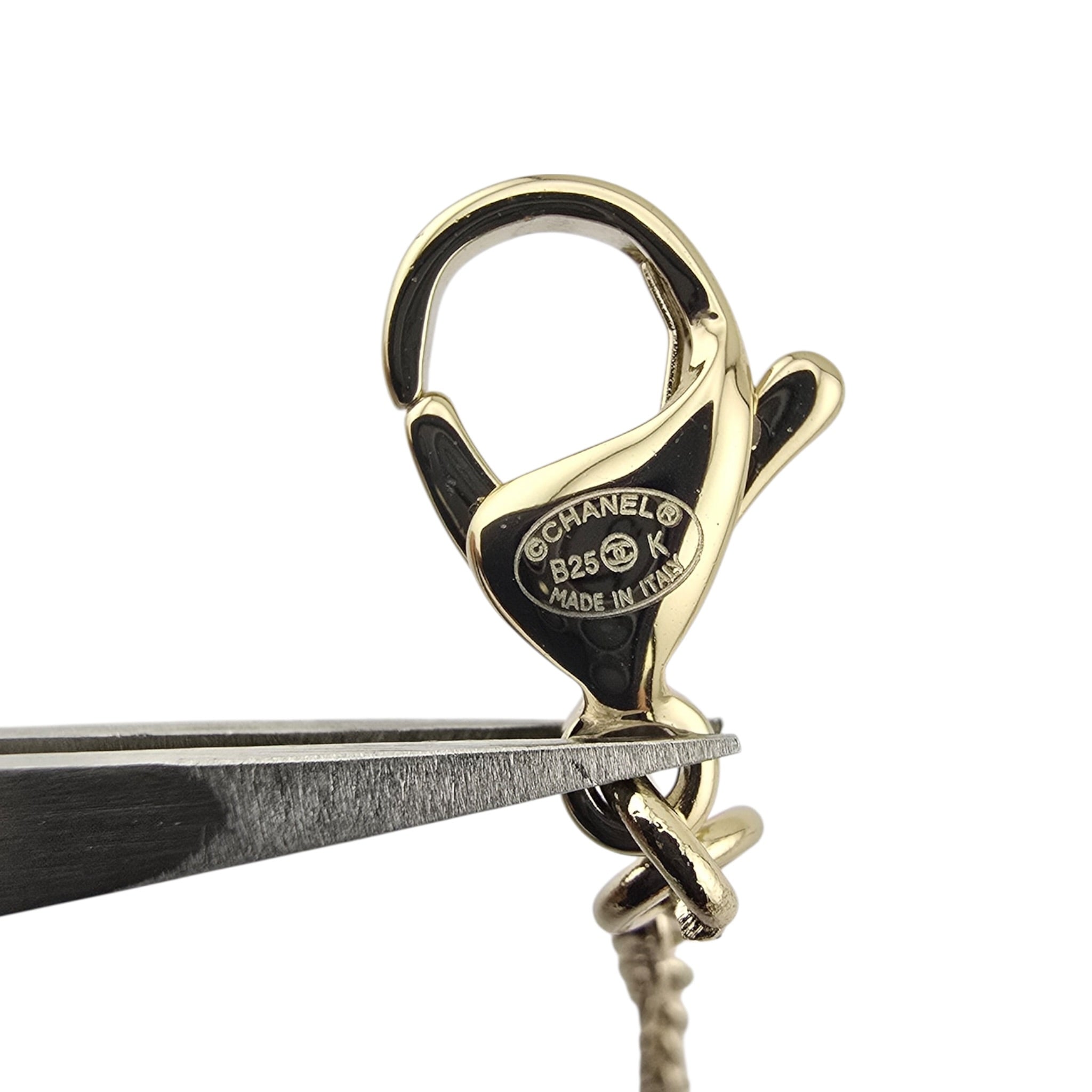 Chanel CC Gold Silver Bow Necklace 2025 CHANEL