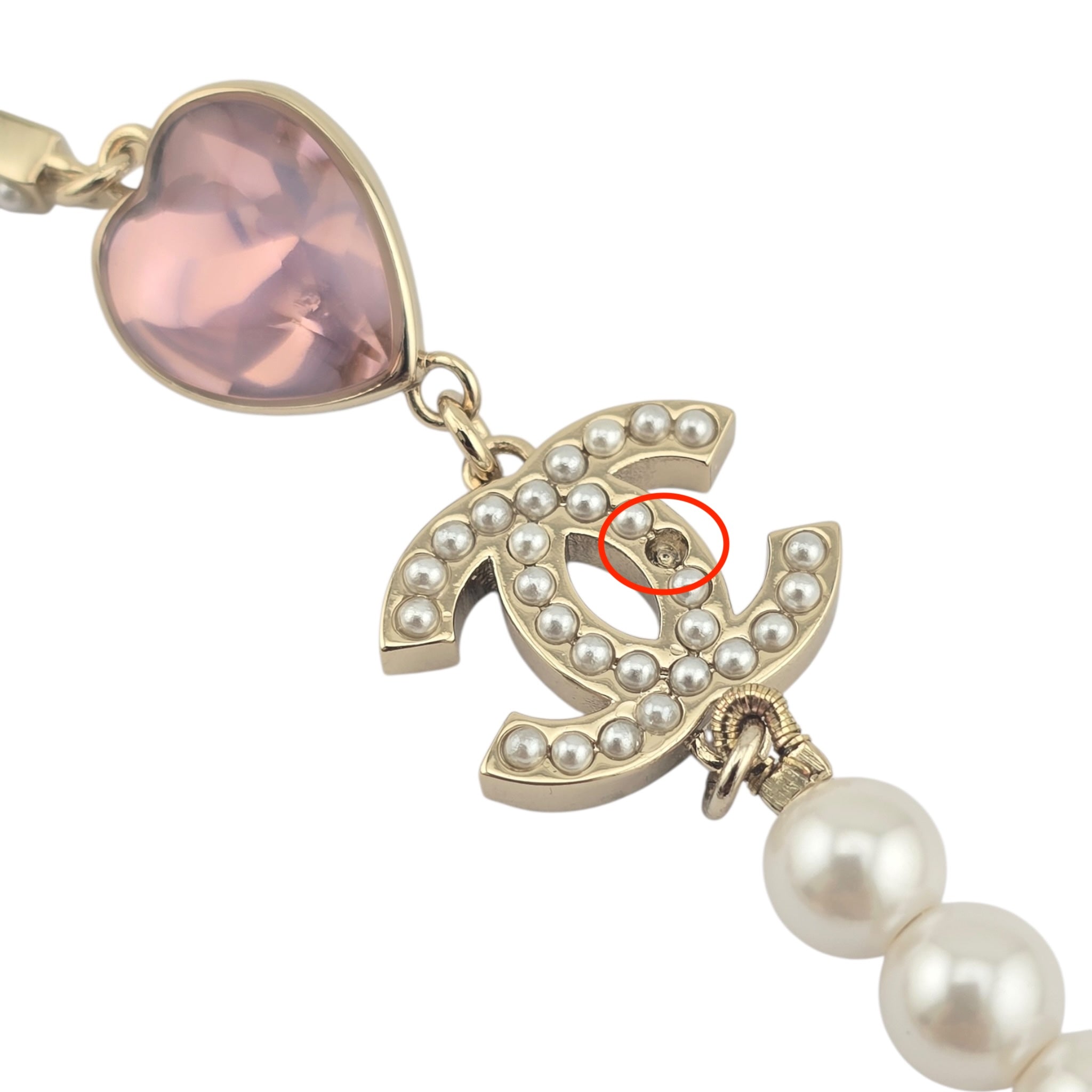 Chanel CC Coco Love Long Pearl Necklace 2022 CHANEL