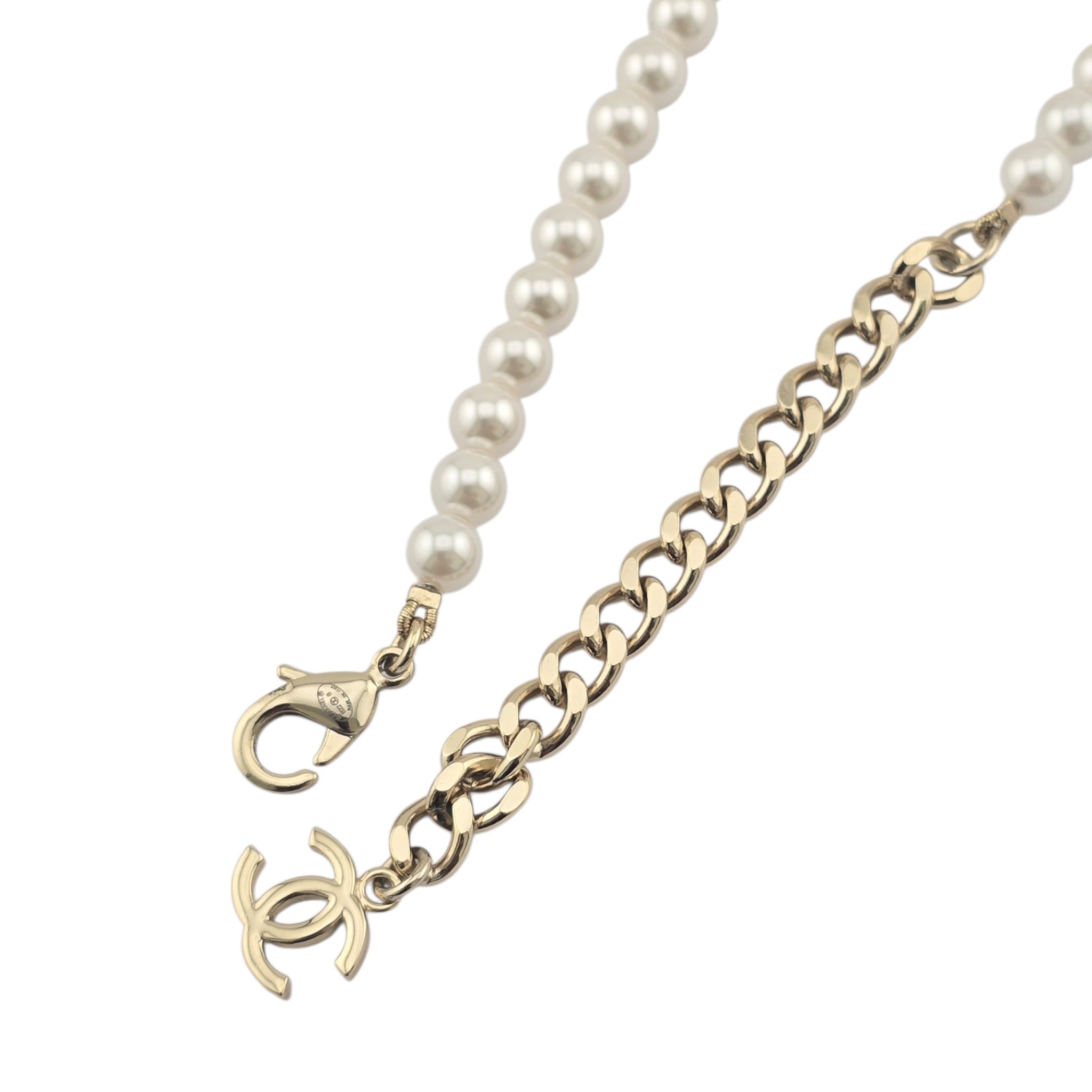 Chanel CC Coco Love Long Pearl Necklace 2022 CHANEL