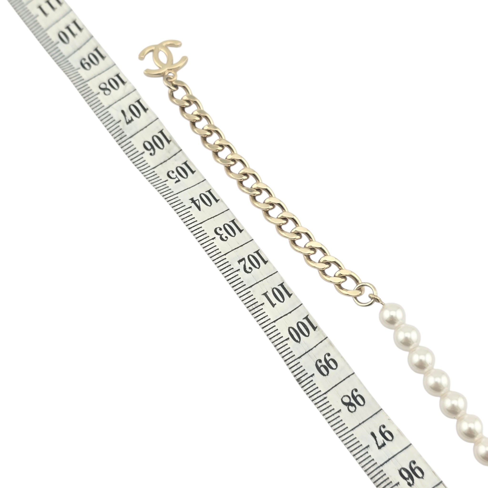 Chanel CC Coco Love Long Pearl Necklace 2022 CHANEL