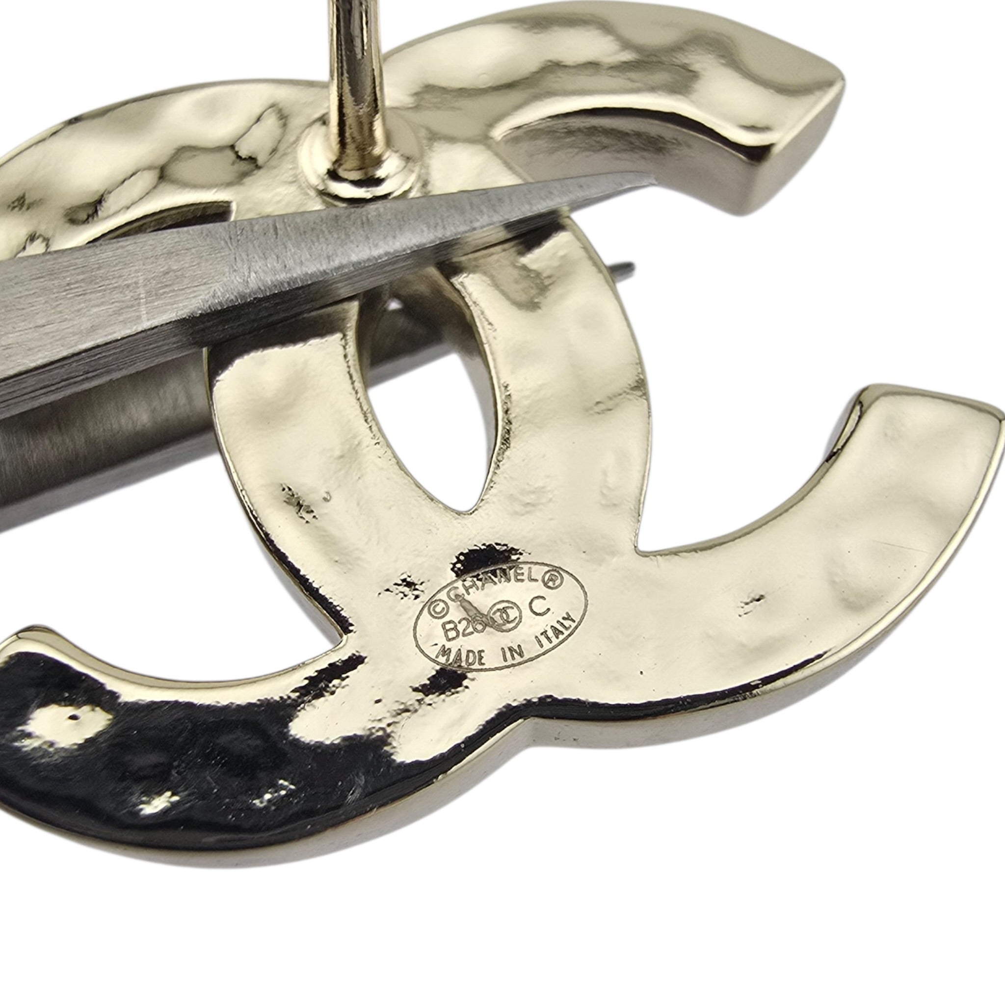 Chanel CC 26C Blue Gold Denim Earrings 2026 CHANEL