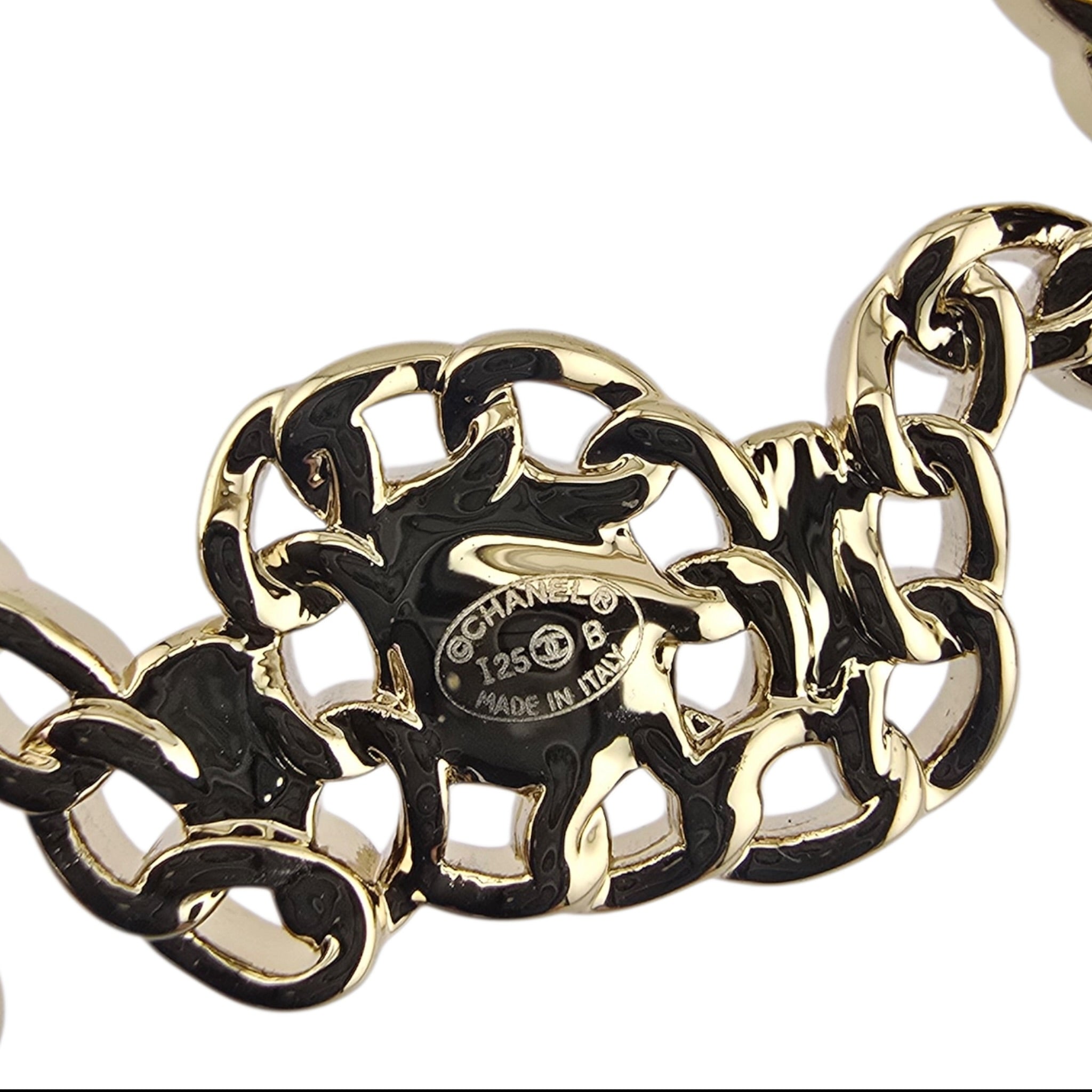 Chanel Letters Gold Crystal Brooch 2025 CHANEL