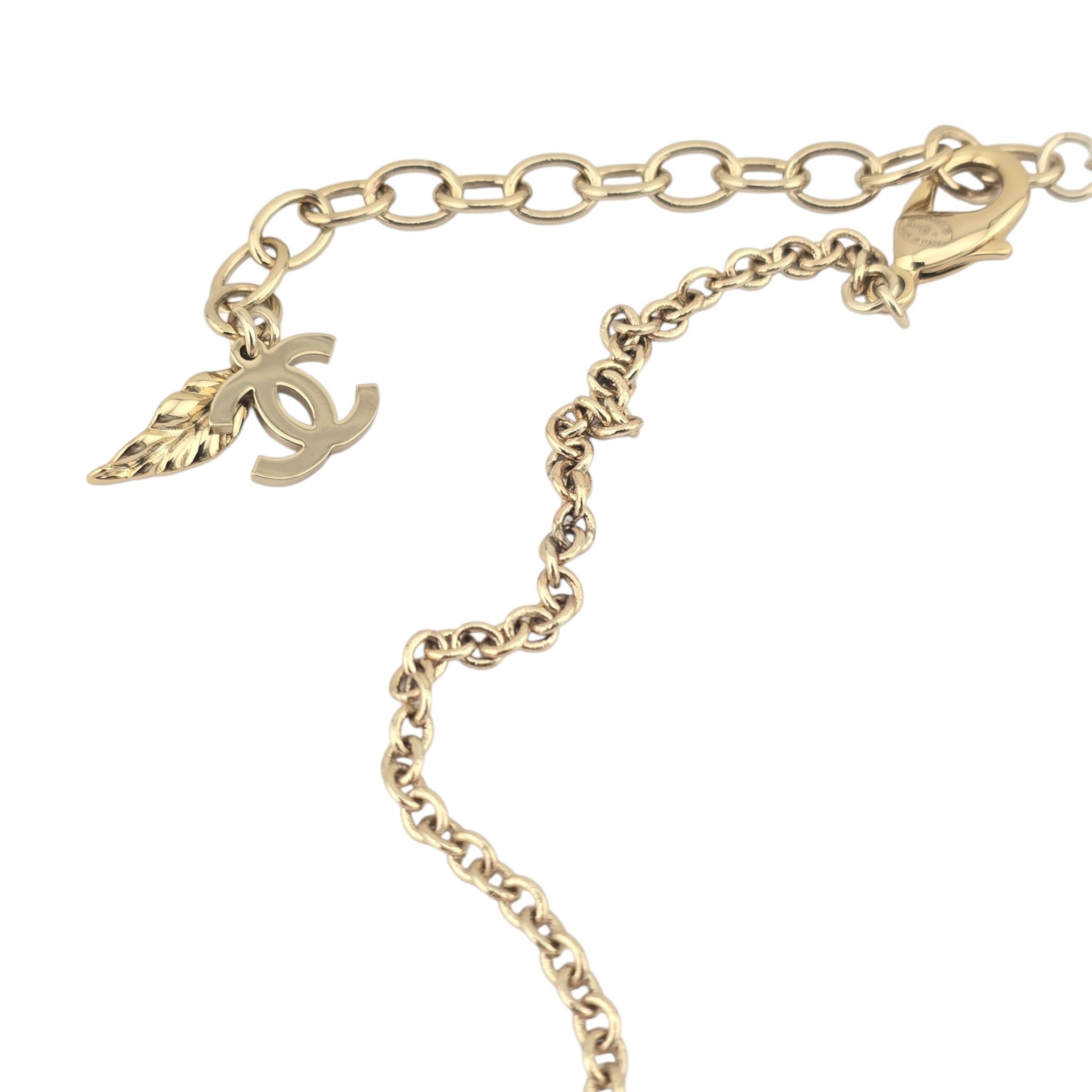 Chanel CC Pink Resin Pendant Necklace 25SS CHANEL