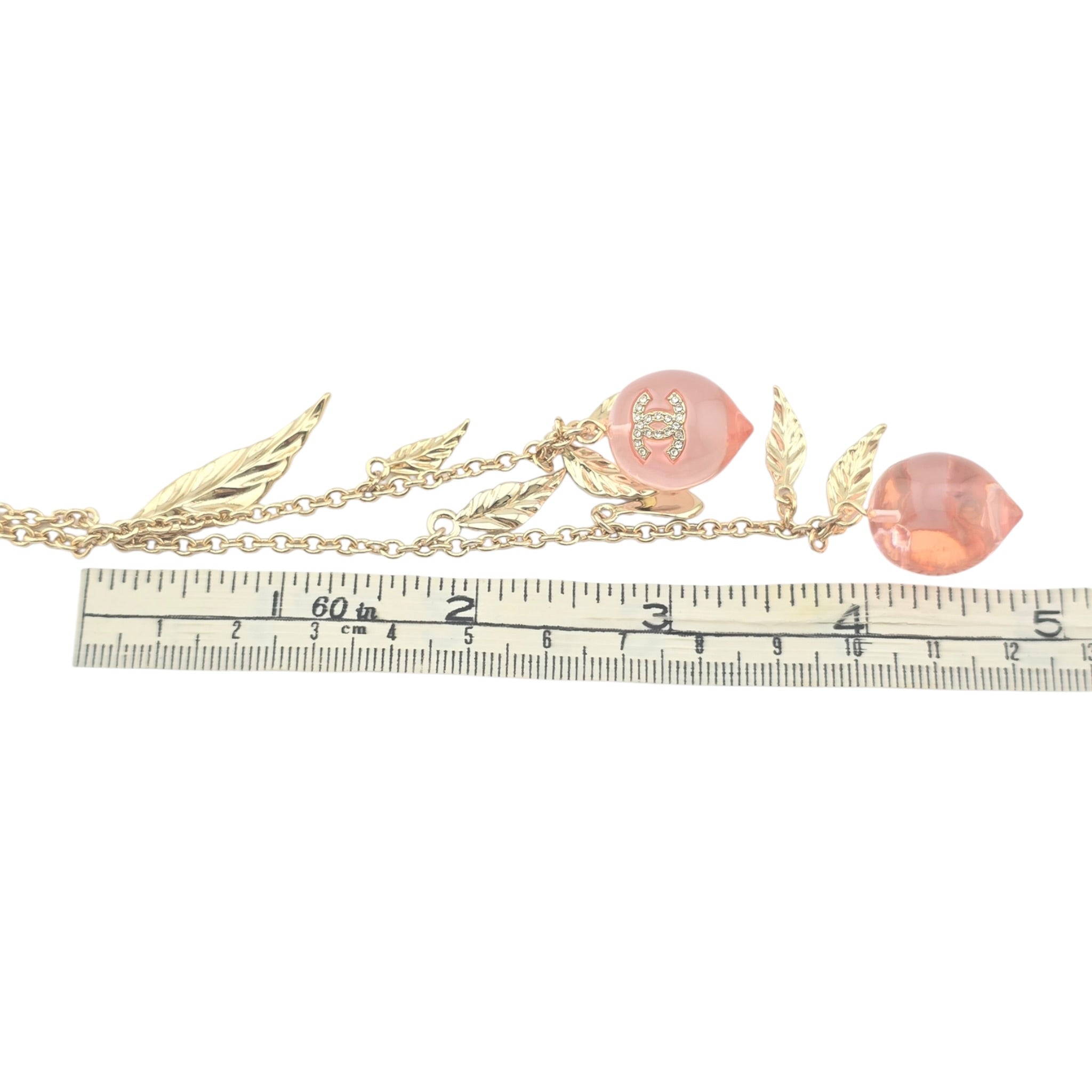 Chanel CC Pink Resin Pendant Necklace 25SS CHANEL