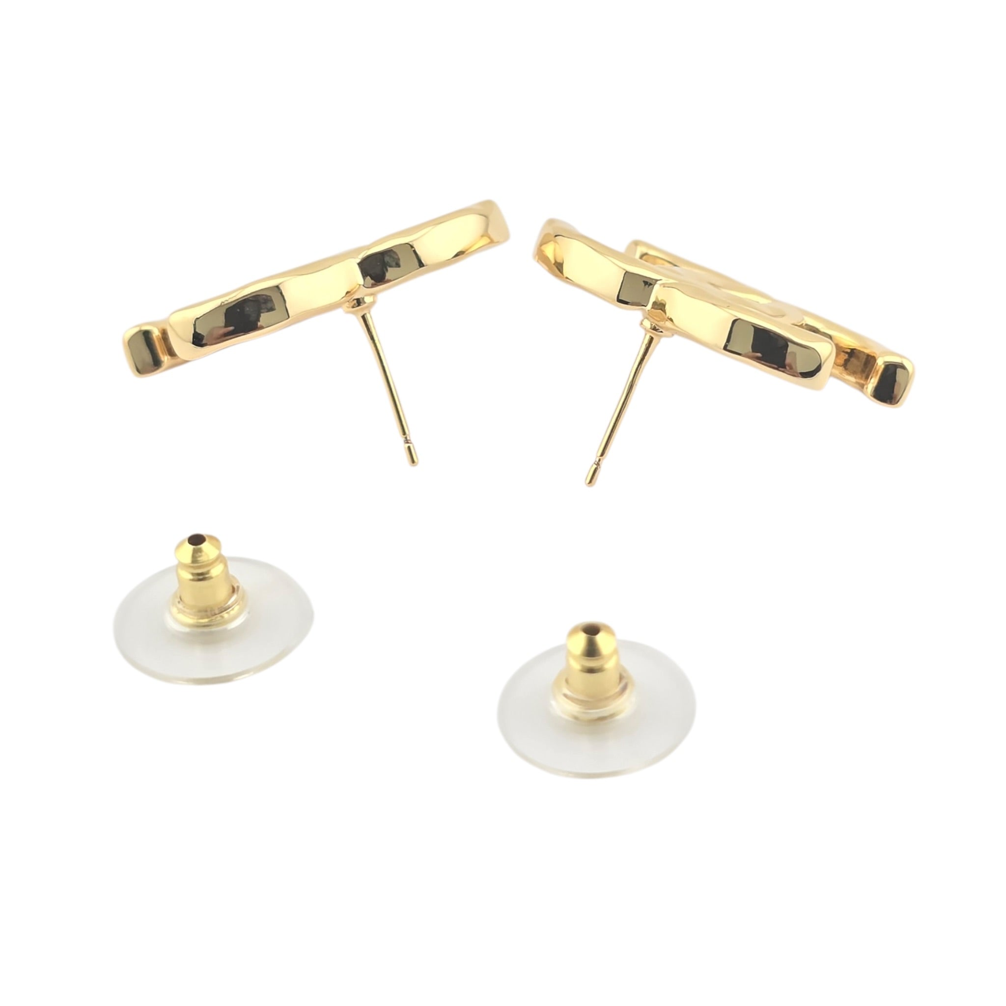 Chanel CC Gold Stud Earrings 2026 CHANEL