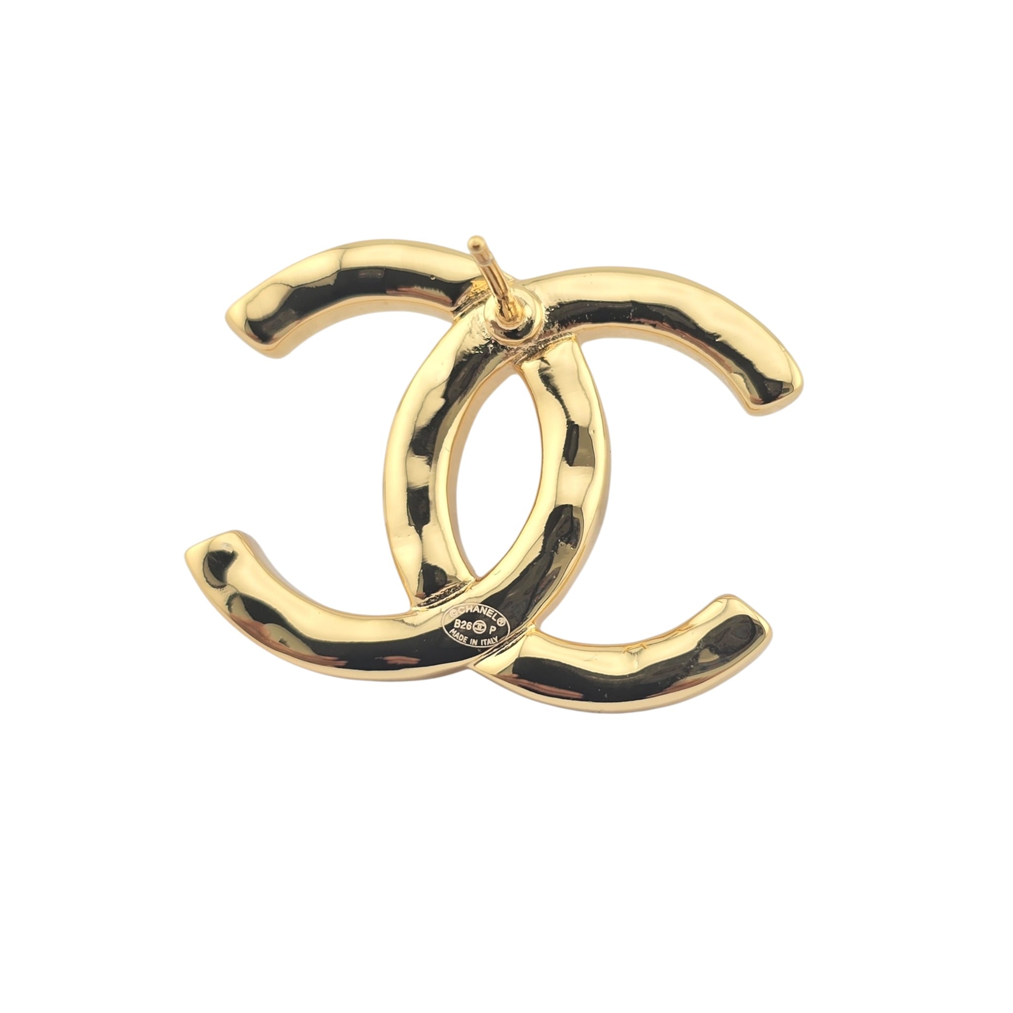 Chanel CC Gold Stud Earrings 2026 CHANEL