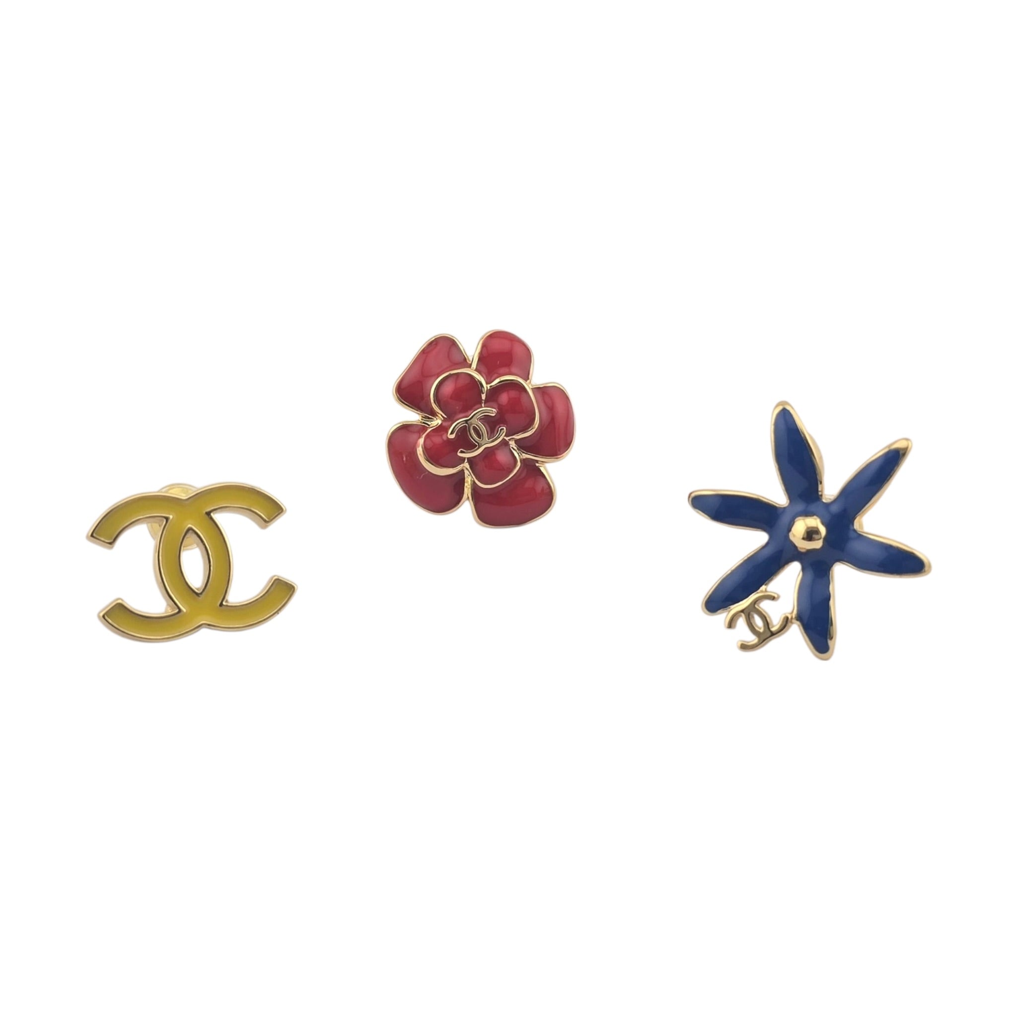 Chanel CC 3 Piece Stud Earrings 2026 CHANEL