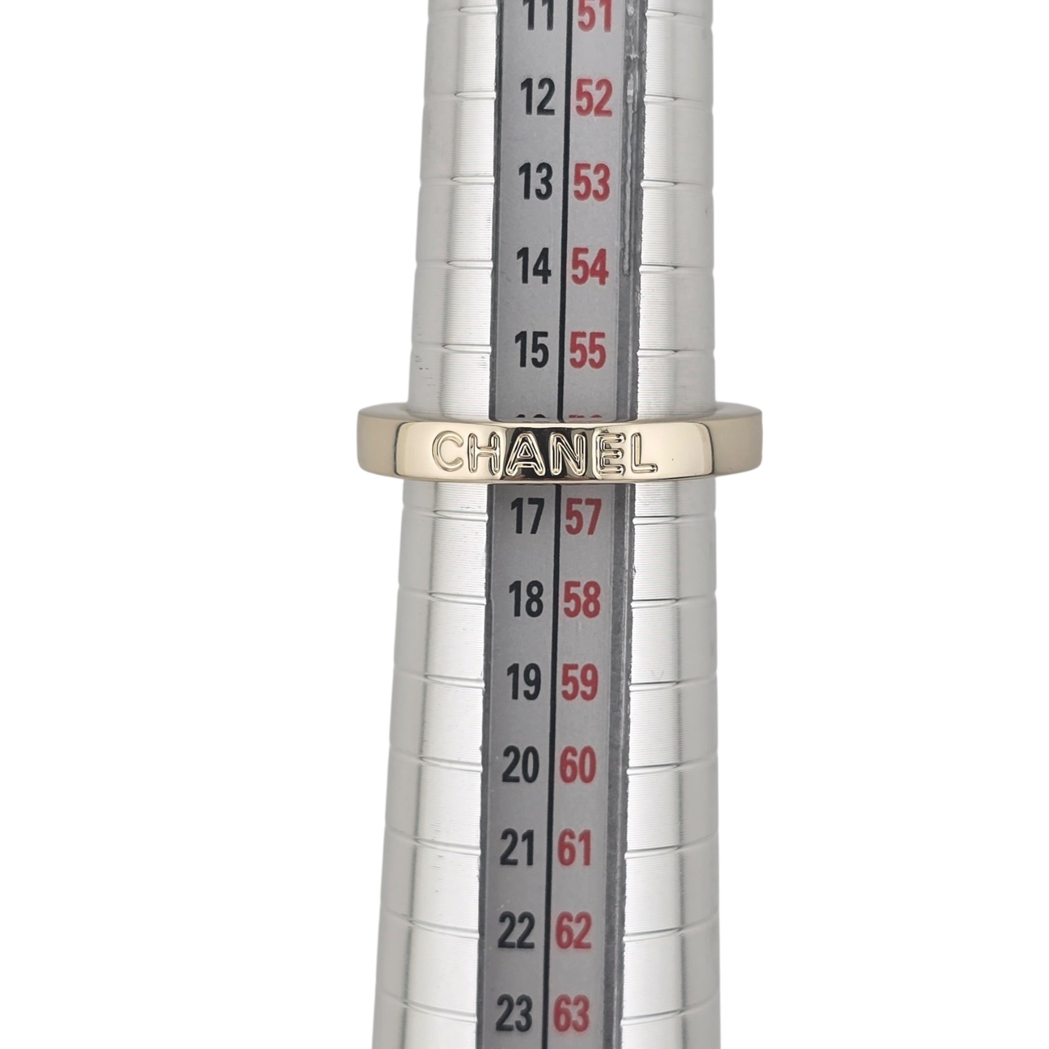 Chanel CC 3 Piece Ring Gold Silver CHANEL