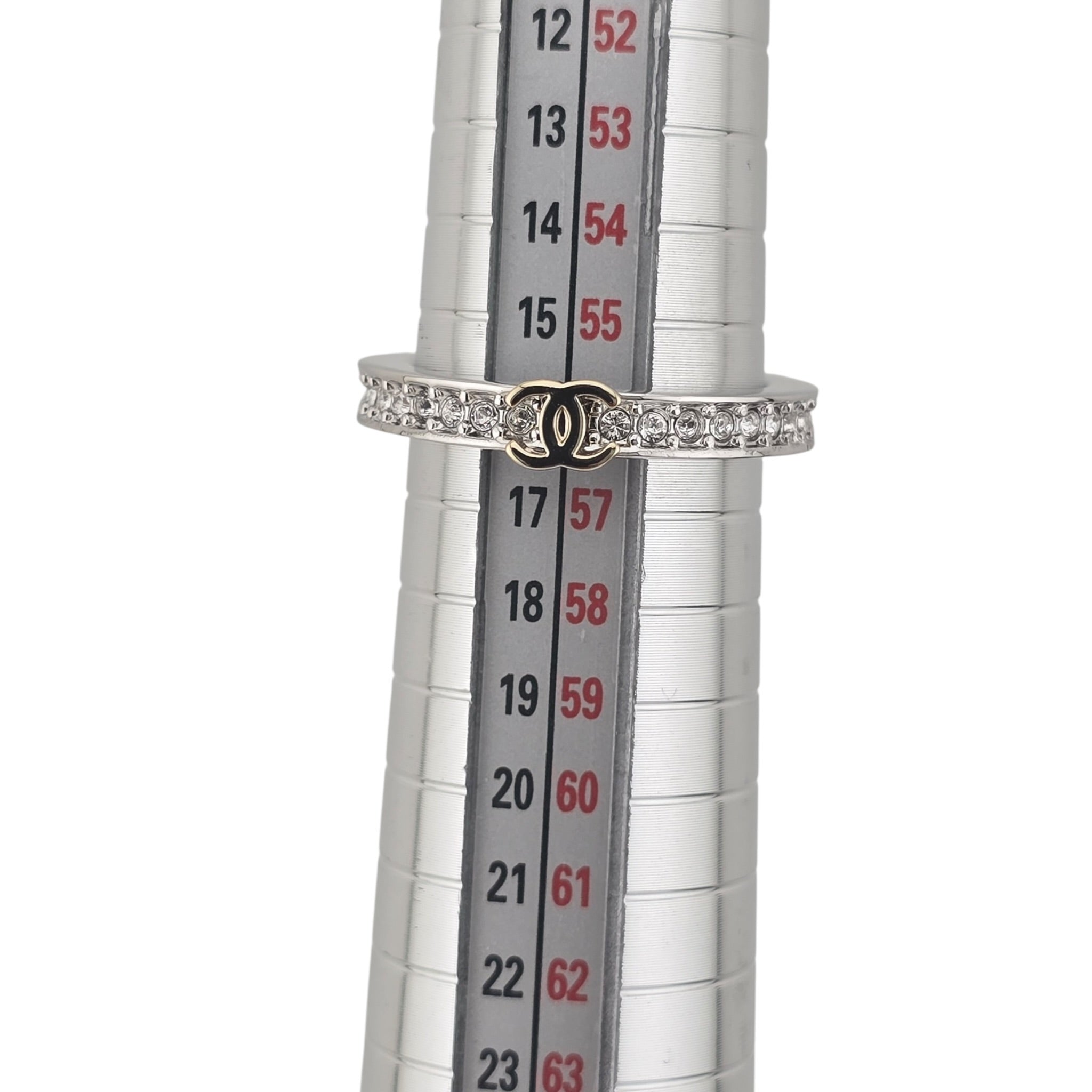 Chanel CC 3 Piece Ring Gold Silver CHANEL