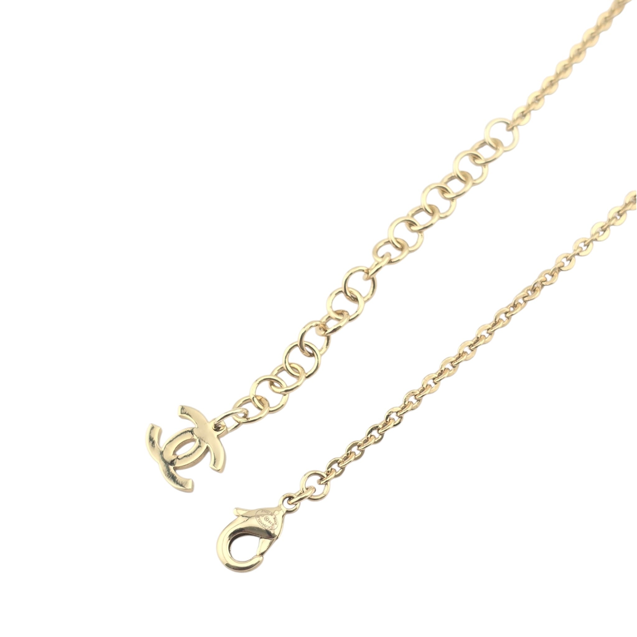 Chanel CC Camellia Pink Gold Necklace 2026 CHANEL
