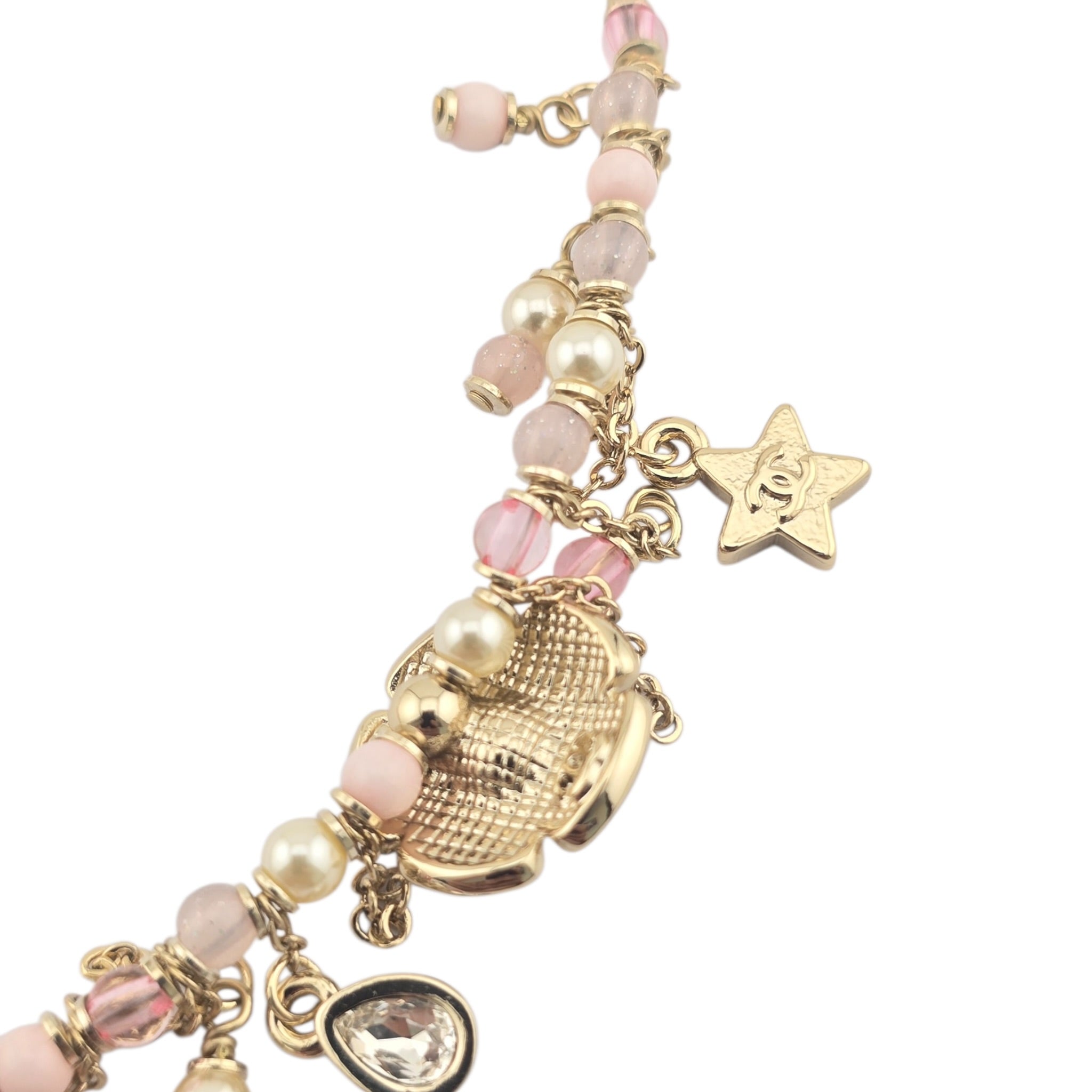 Chanel CC Camellia Pink Gold Necklace 2026 CHANEL
