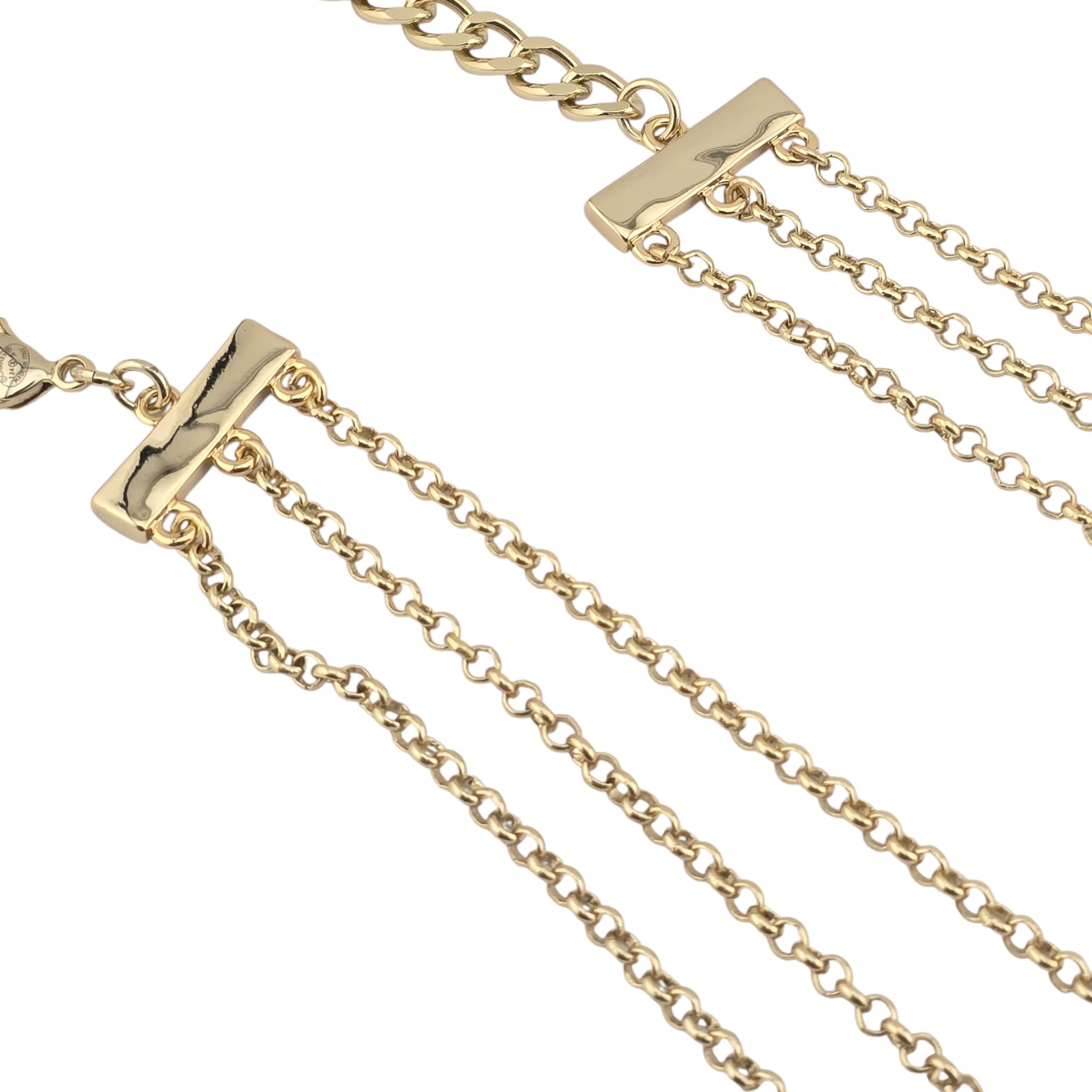 Chanel CC Long Gold Faux Pearl 3 Row Necklace 2024 CHANEL