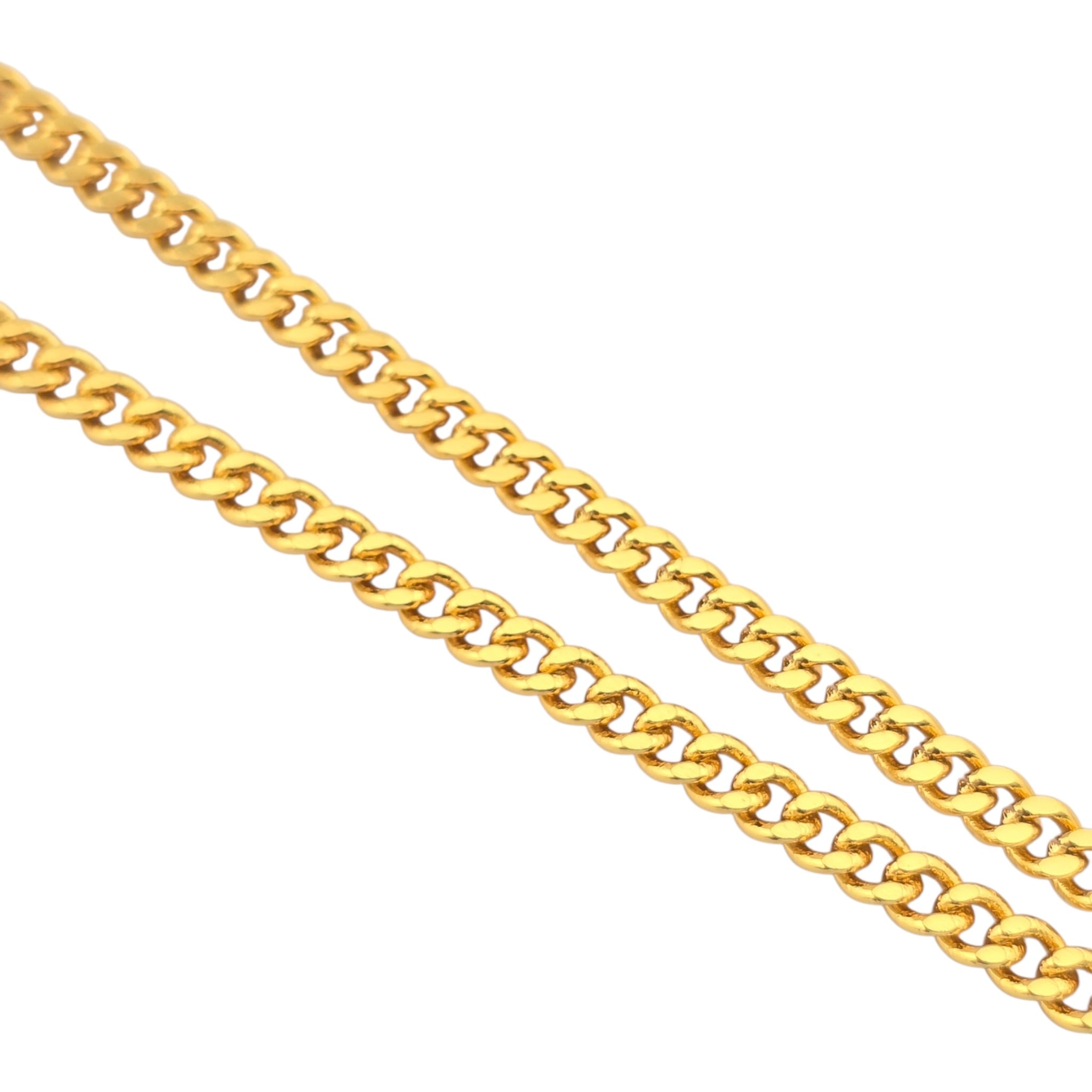 Chanel CC Gold Crystal Oval Pendant Necklace 2022 CHANEL