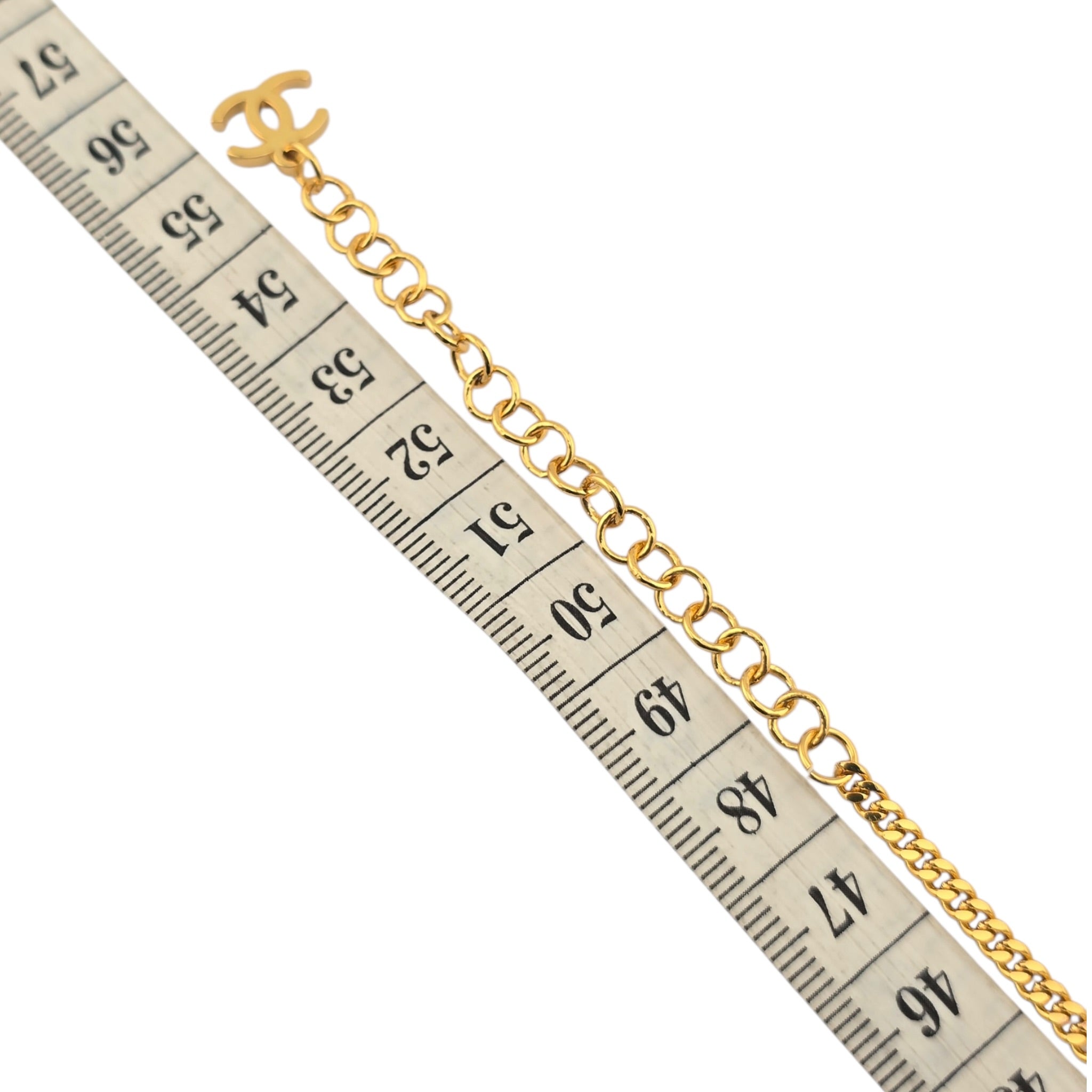 Chanel CC Gold Crystal Oval Pendant Necklace 2022 CHANEL