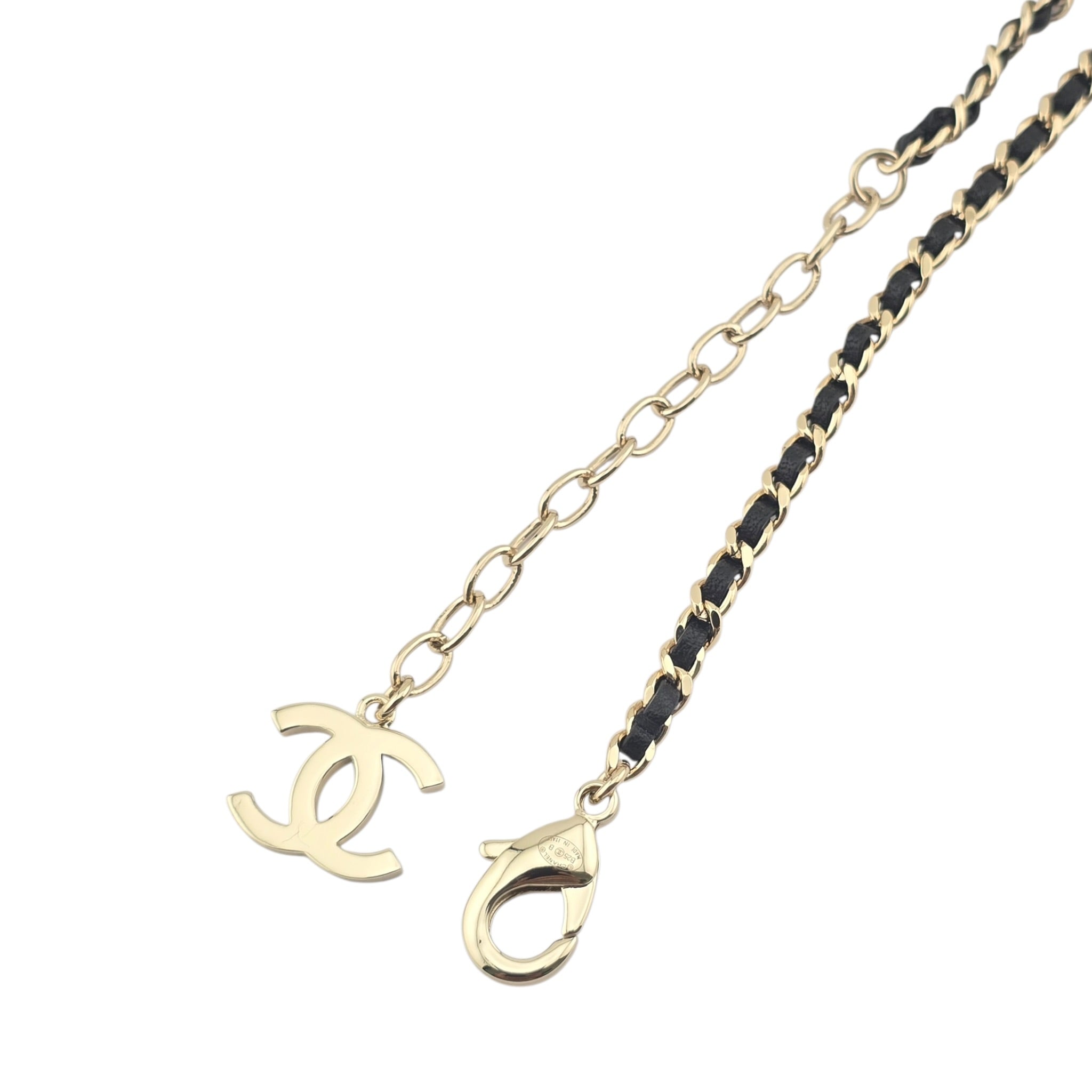 Chanel CC Robot Gabrielle Doll Pink Leather Necklace 25B CHANEL