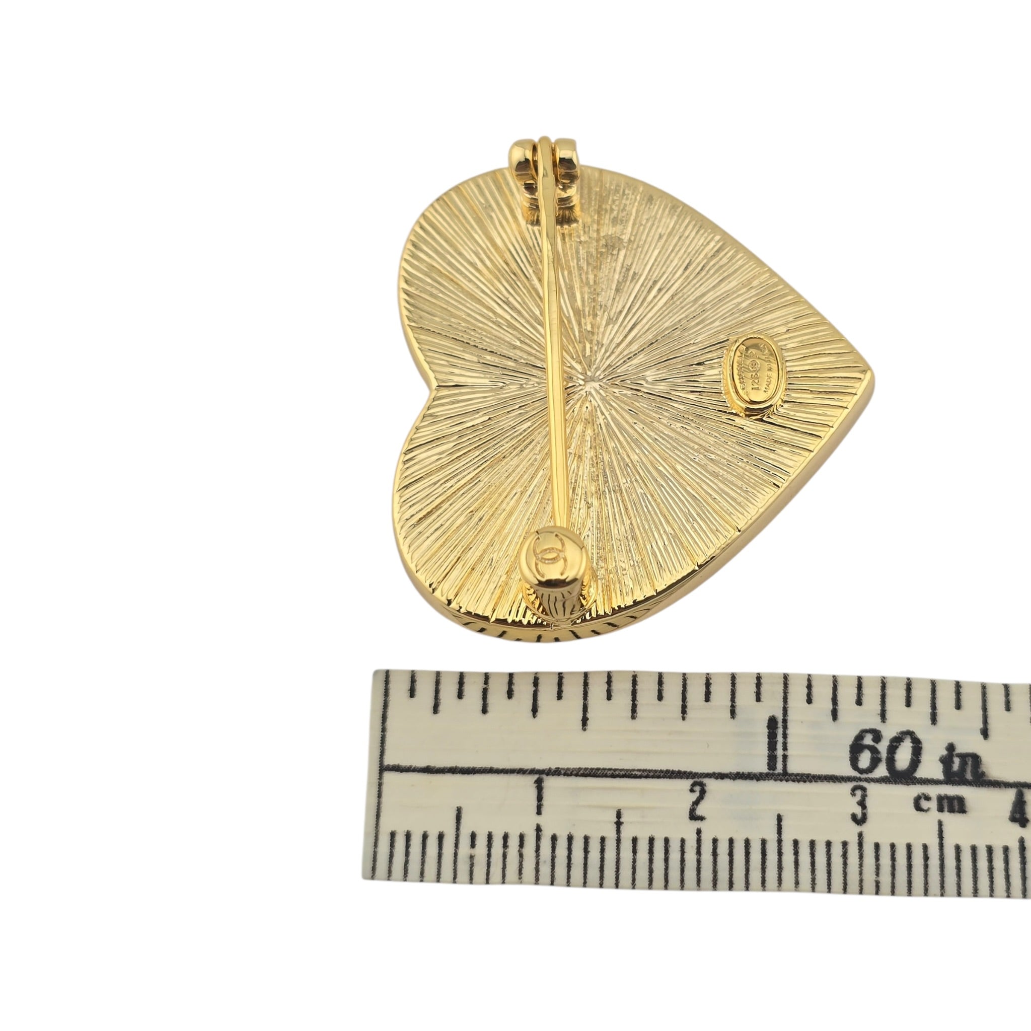 Chanel CC Black Heart Pin Brooch 2026 CHANEL