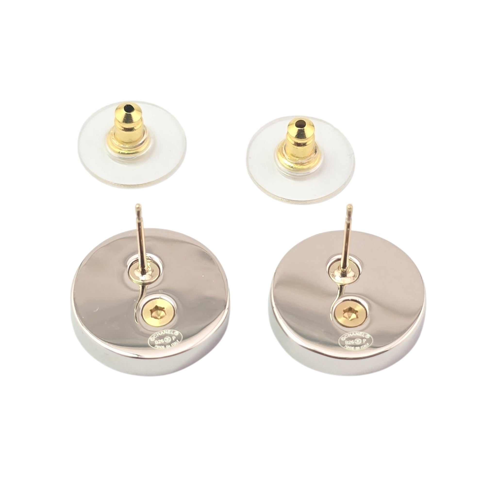 Chanel CC Round Crystal Earrings 2026 CHANEL