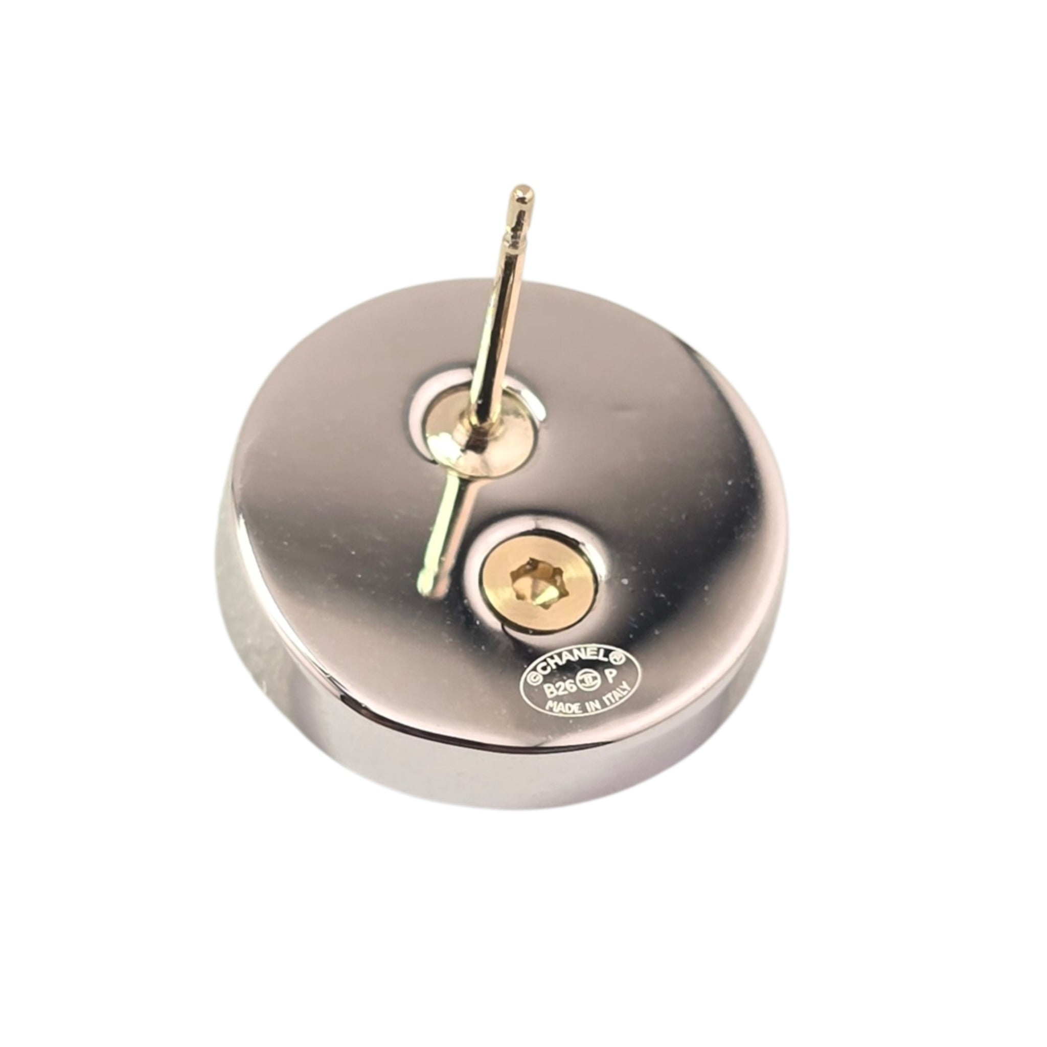 Chanel CC Round Crystal Earrings 2026 CHANEL