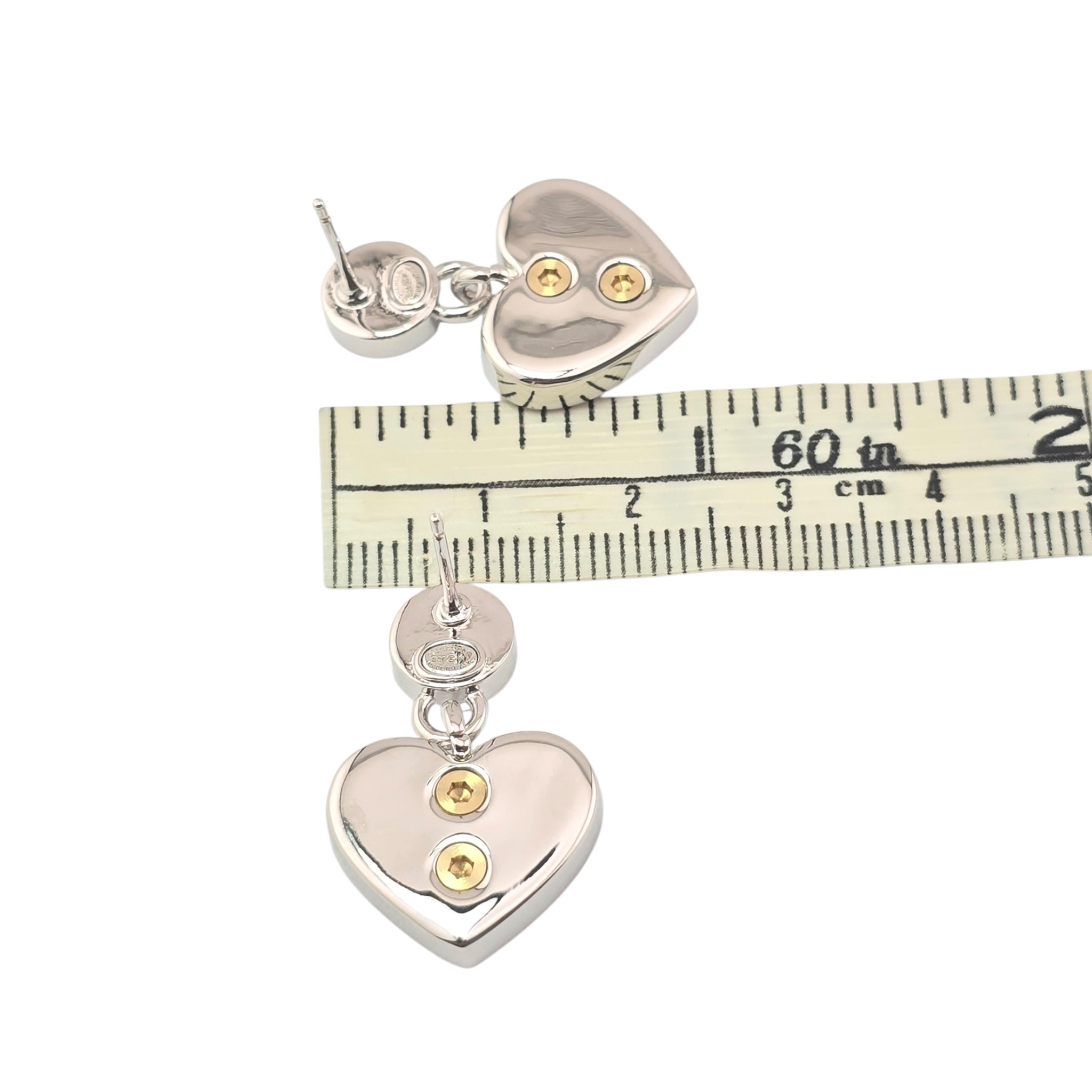 Chanel CC Heart Crystal Drop Earrings 2026 CHANEL