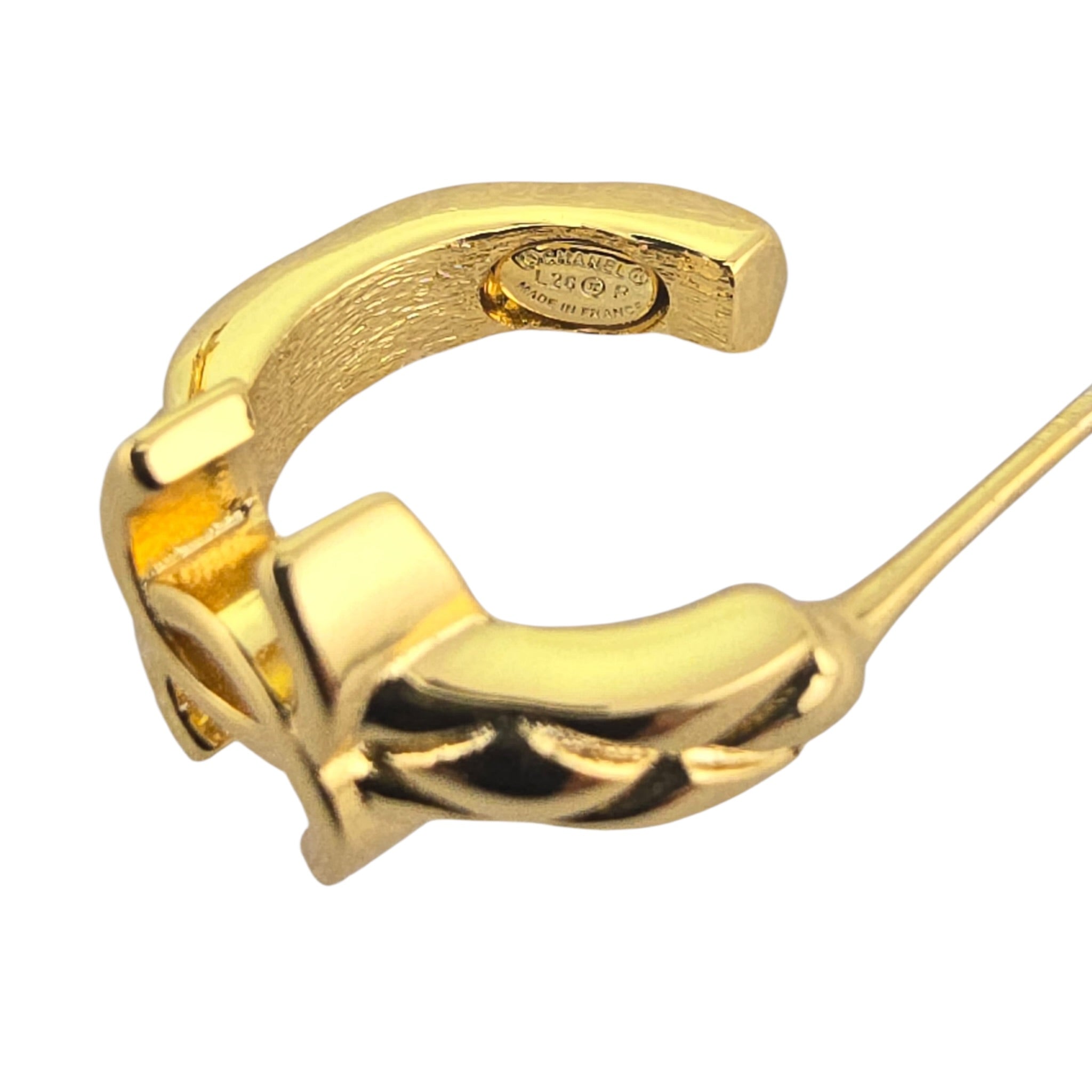 Chanel CC Gold Hoop Earrings 2026 CHANEL